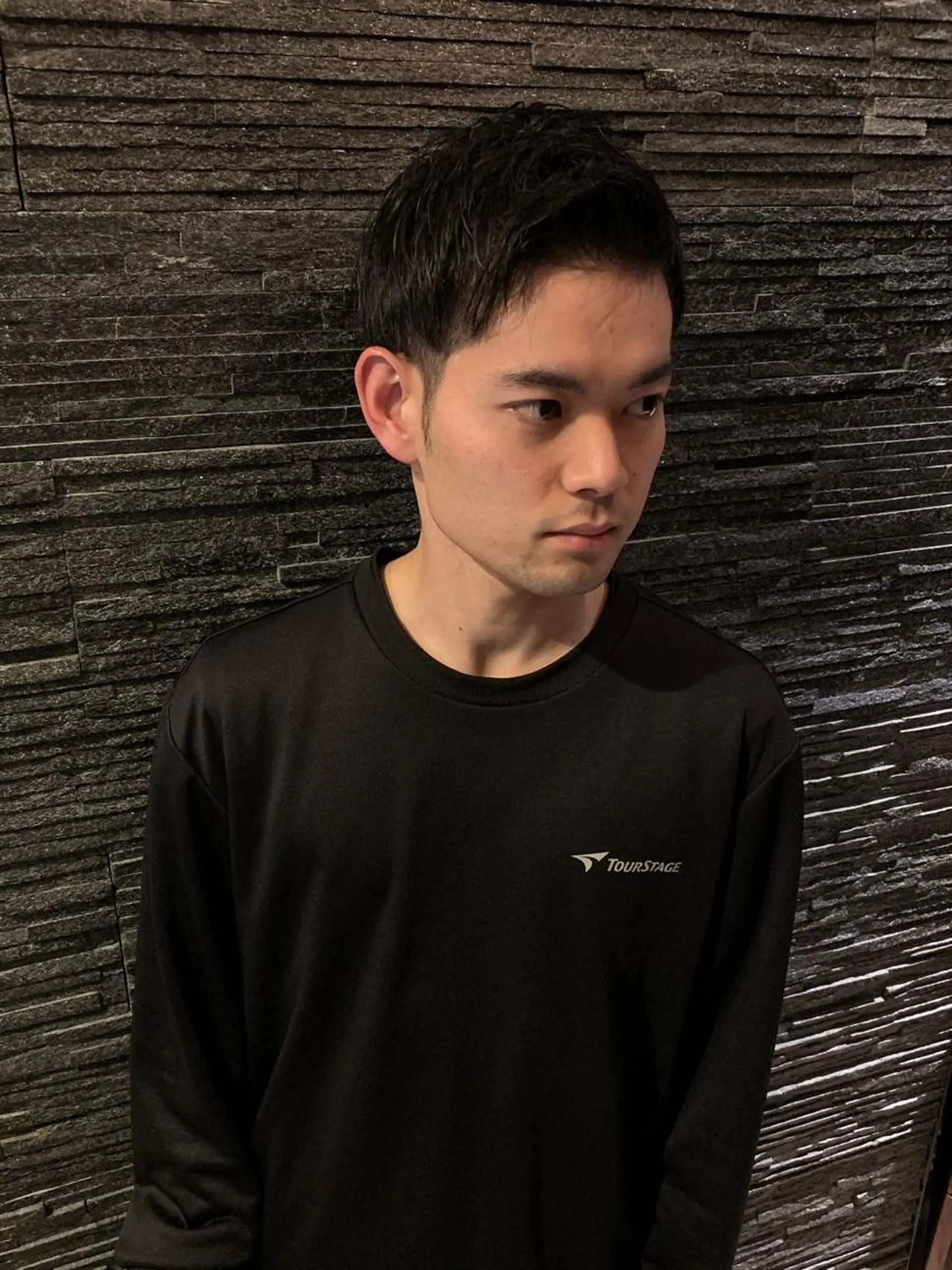 ミディアム メンズ HIROGINZAプレミアムバーバー赤坂店所属・田中 千恩のヘアスタイル