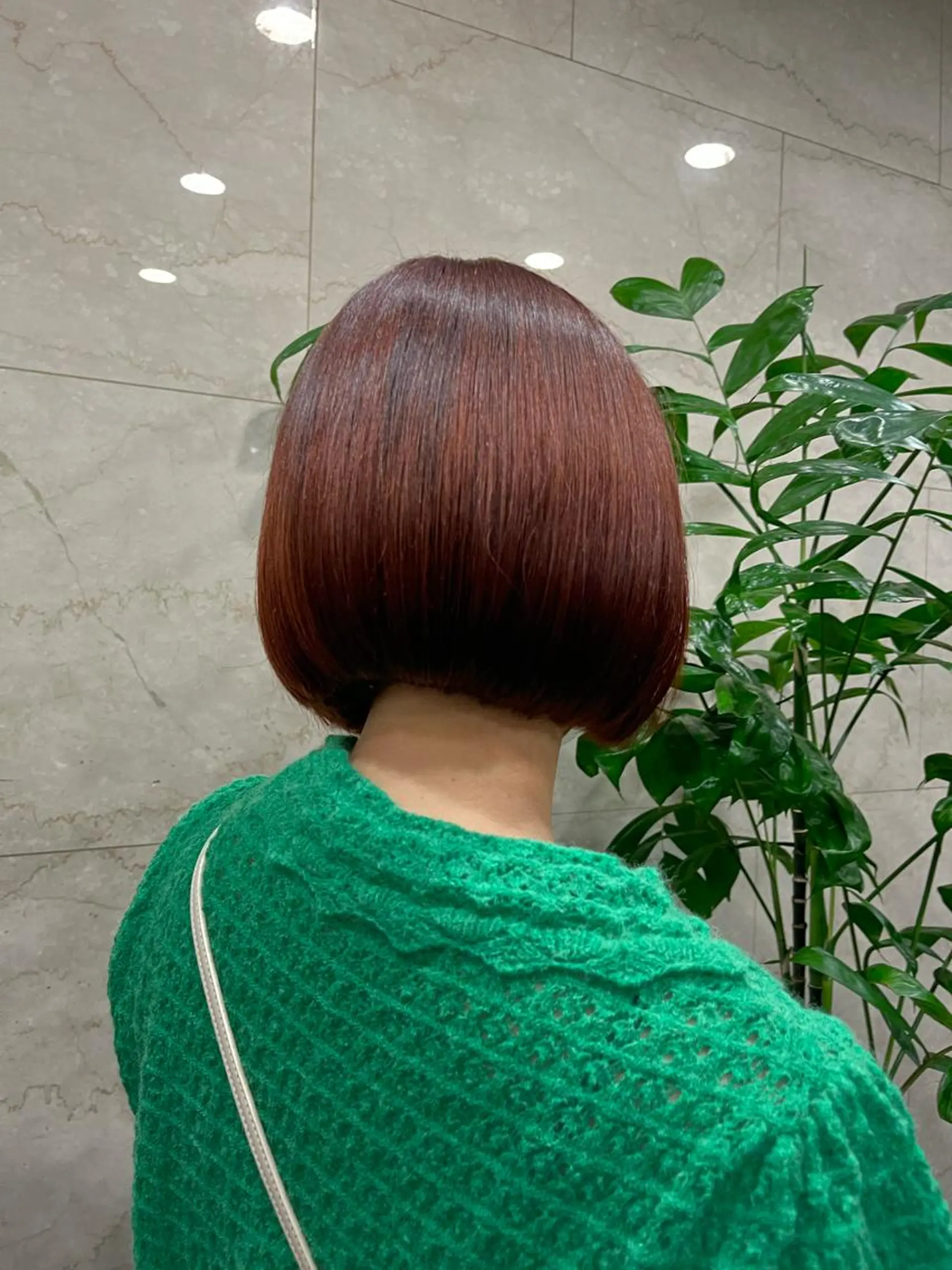 カラー ブリーチ ブリーチなしカラー オレンジ こまつばらみお/レイ ヤー/ダブルカラーのヘアスタイル