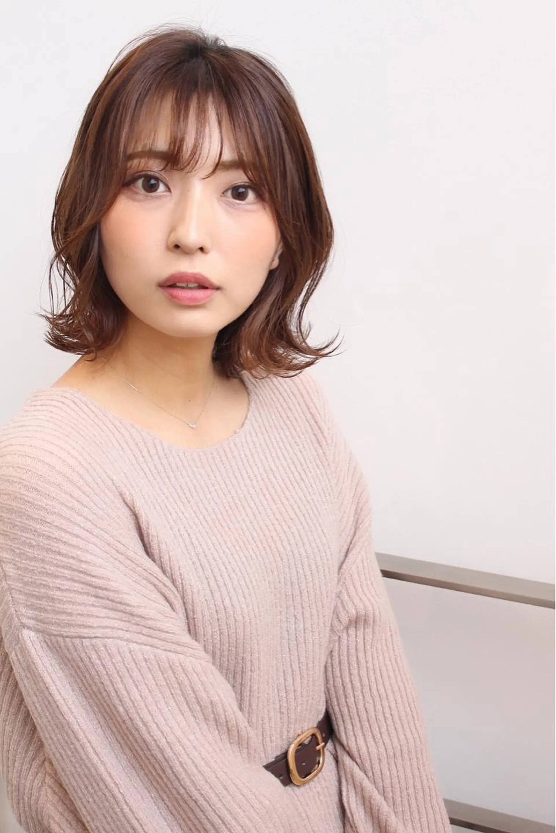 ミディアム カラー soigné所属・髪質改善カラー ショートボブ専門のヘアスタイル