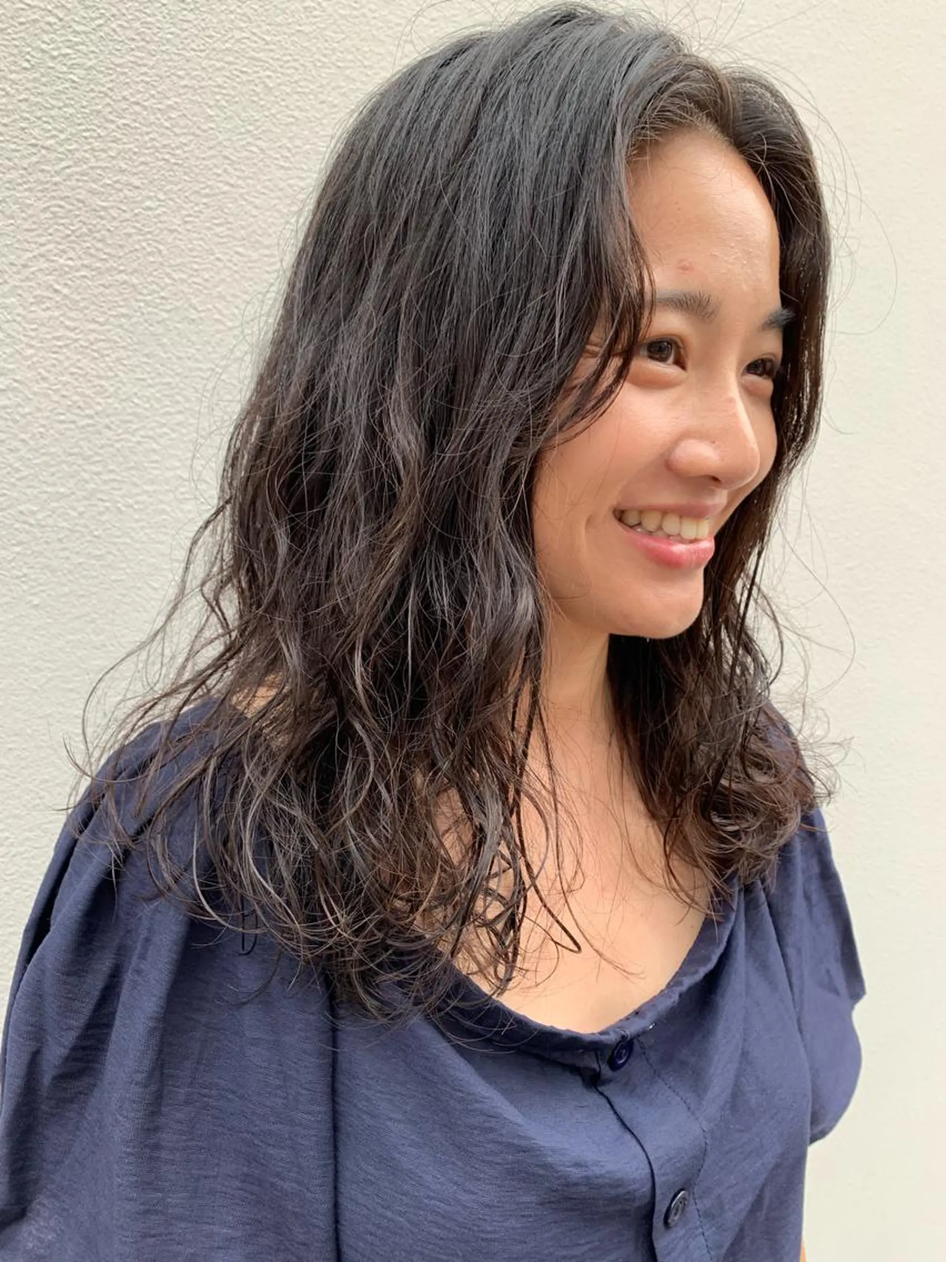 ミディアム パーマ ミディアムパーマ デジタルパーマ パーマ/透明感カラー /ボブ/吉田一生のヘアスタイル