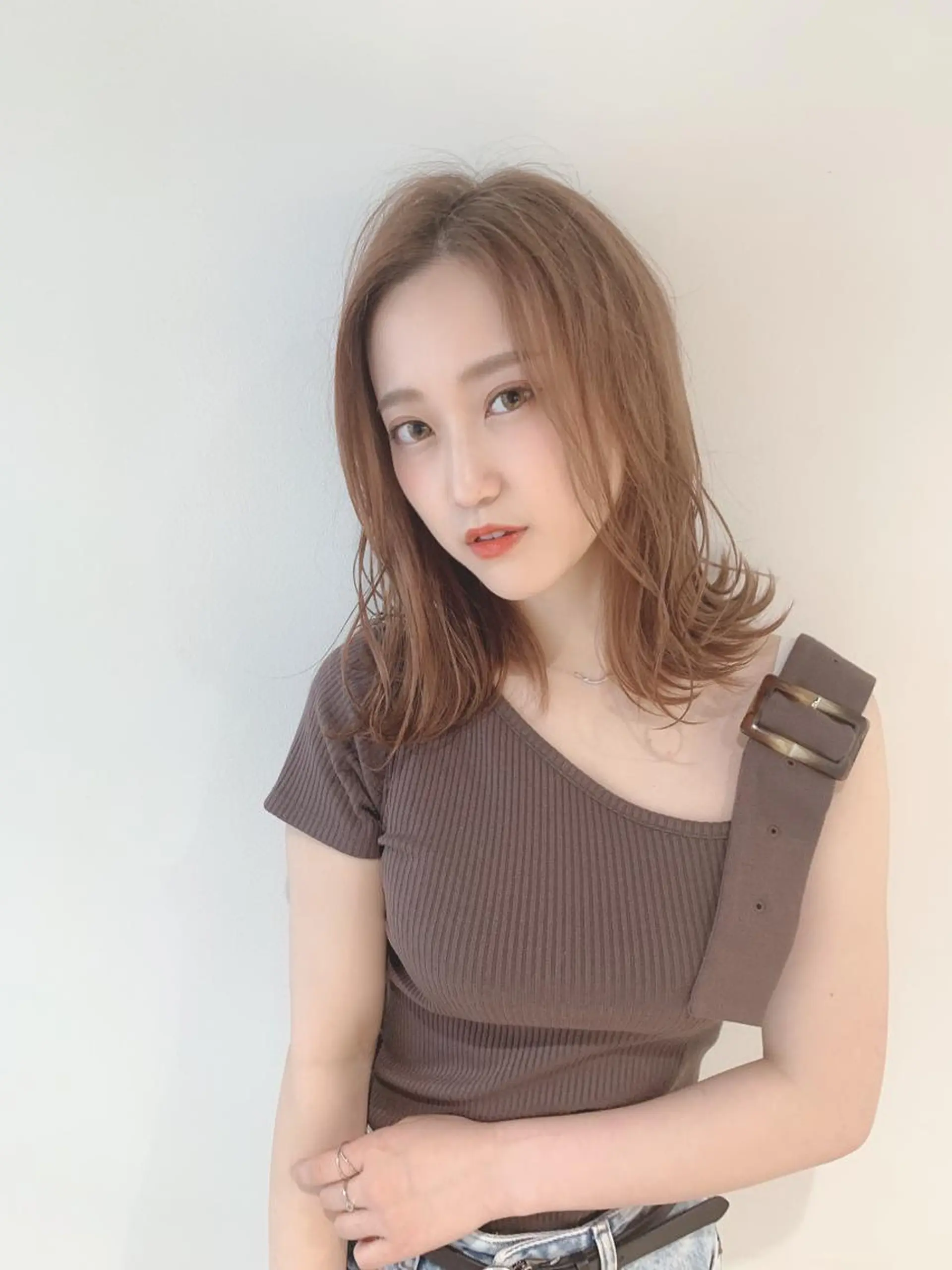 ミディアム カラー カット ヘアカラー なりたいが叶う ながしまじゅんきのヘアスタイル