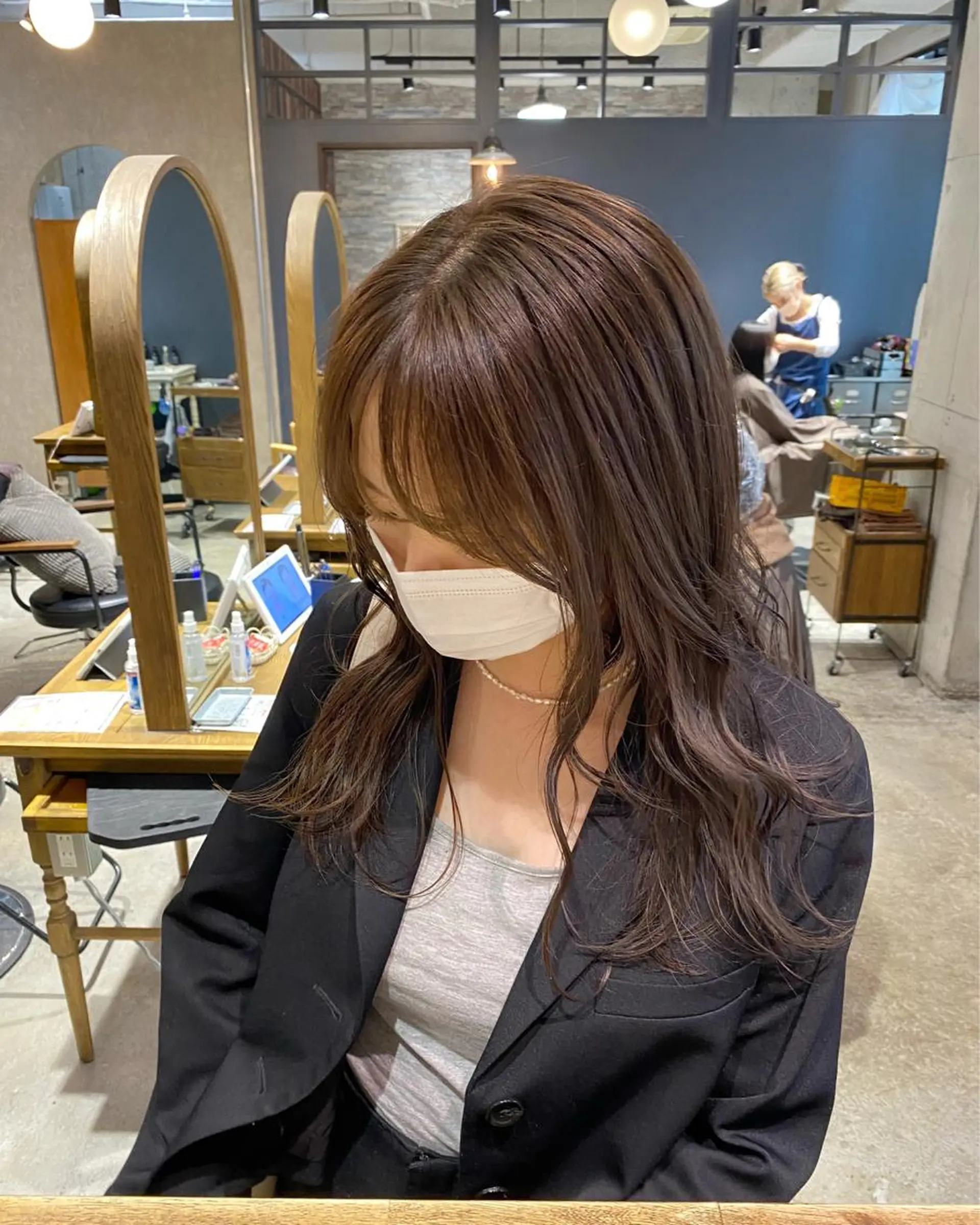 ロング カラー 透明感カラー ヘアカラー 透明感カラー 🩰asumiのヘアスタイル