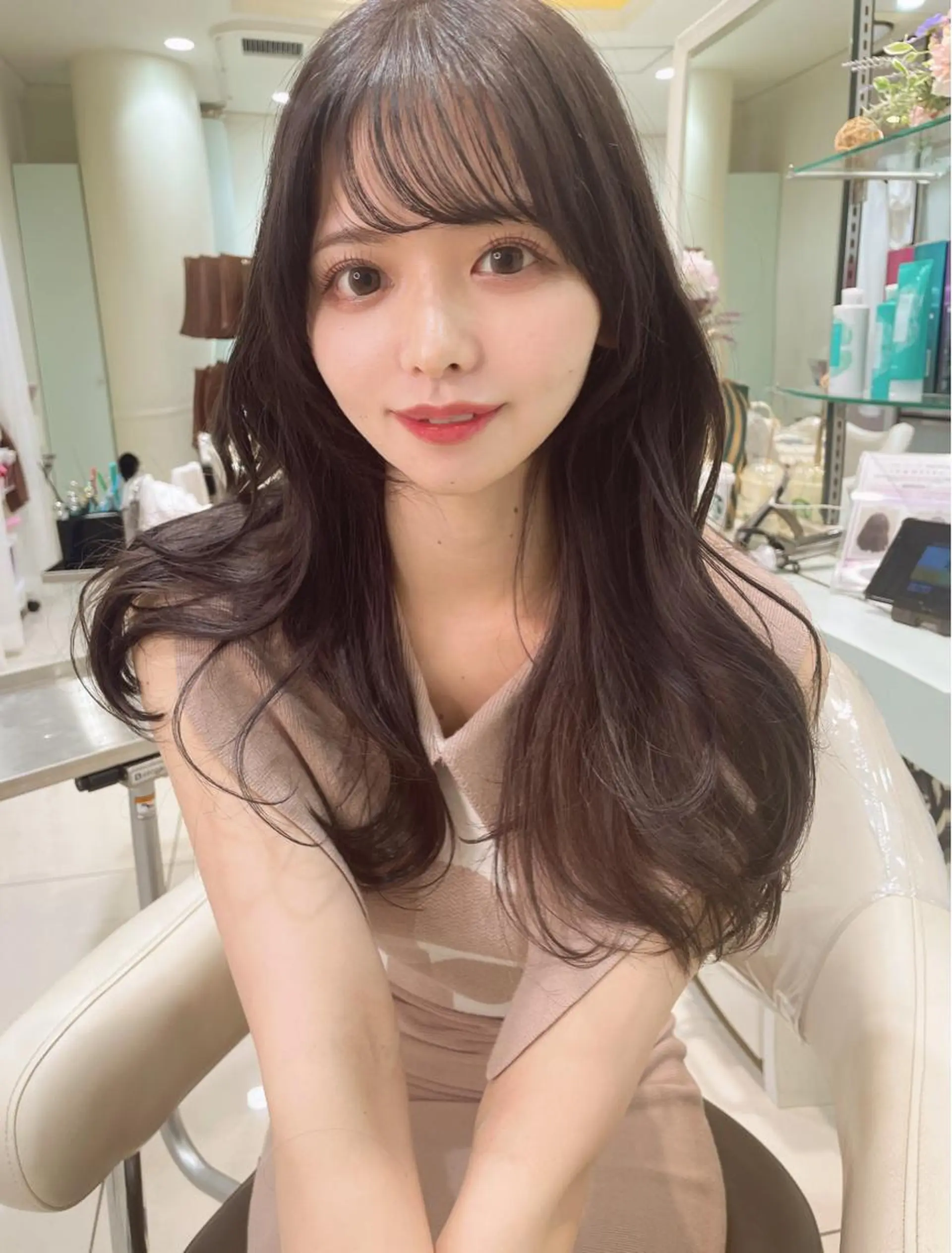 ロング ヘアカラー トリートメント 💗ブリーチなし 垢抜け💗徳井はやとのヘアスタイル