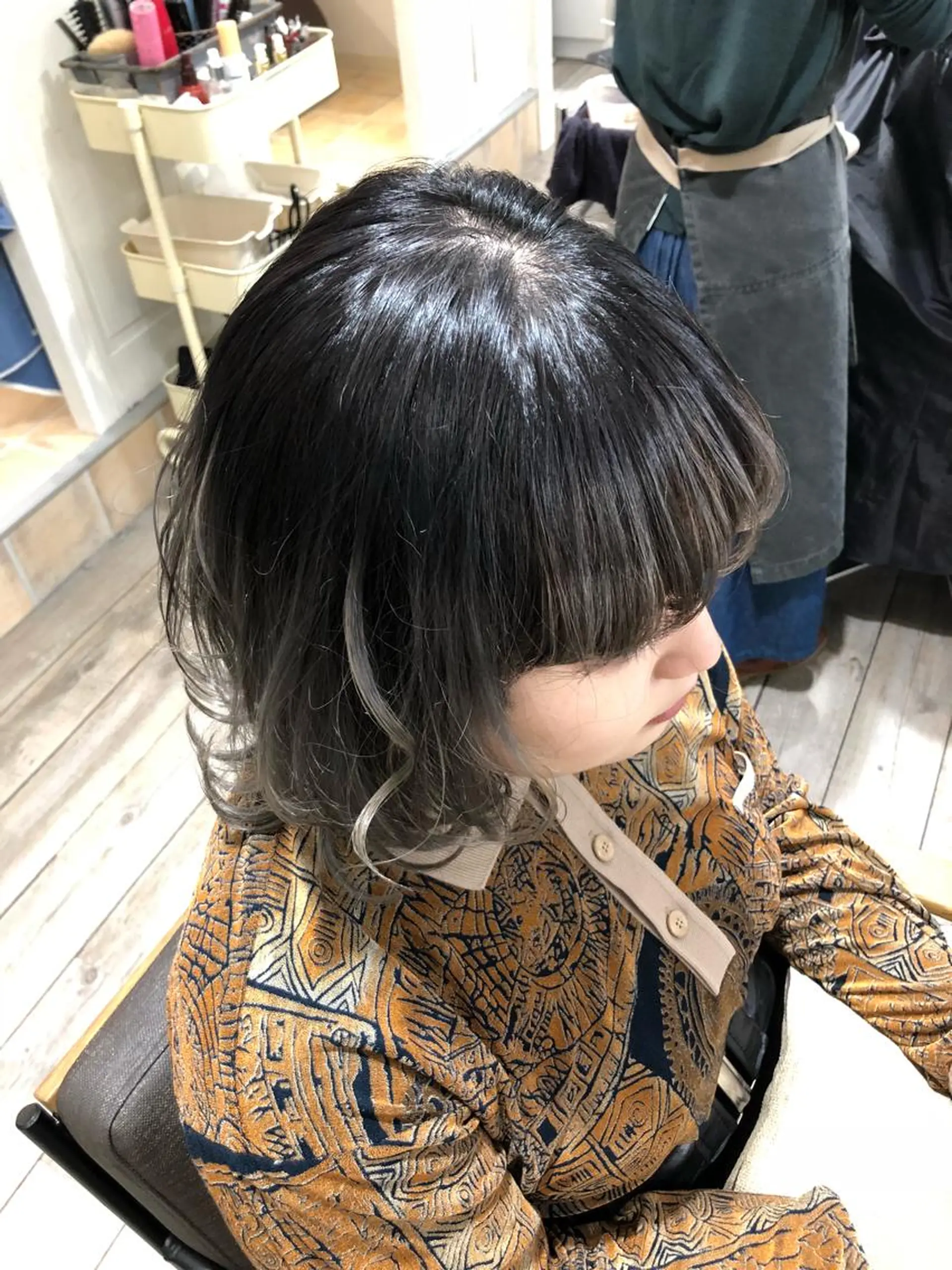 ショート カラー ヘアアレンジ デザインカラー グラデーションカラー ハイライトカラー ハイライト 顔周りcut・ご相談 ＝新宿しずく🇰🇷のヘアスタイル