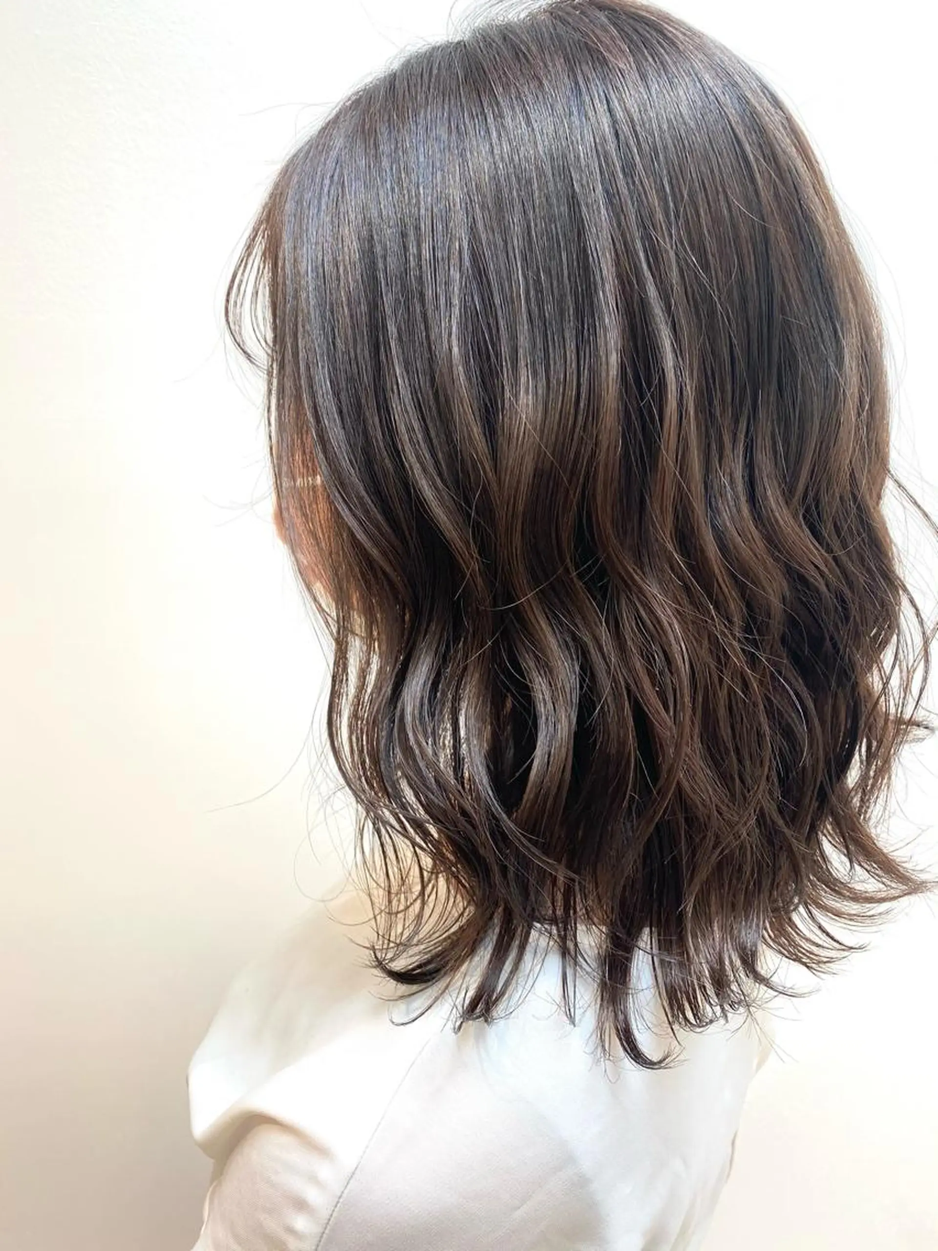 セミロング ヘアカラー トリートメント 韓国風愛されヘア 🇰🇷RITO🎀のヘアスタイル