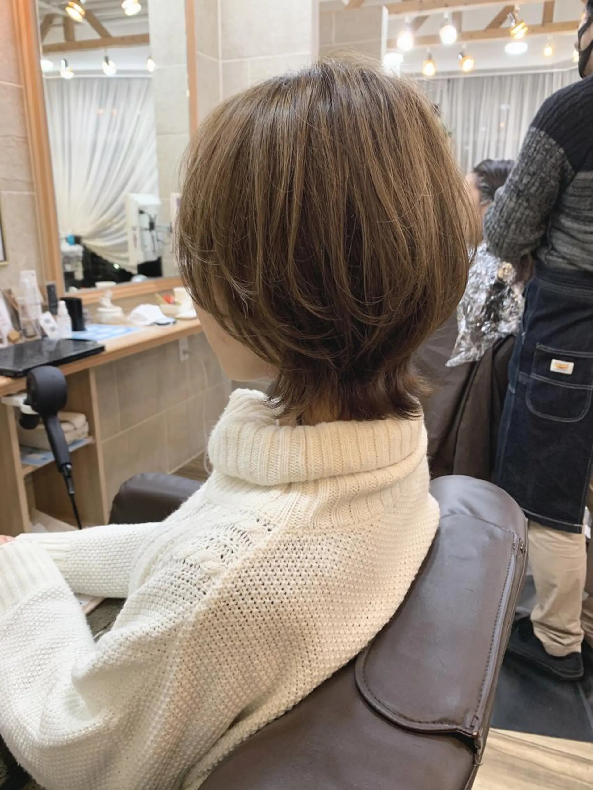 ショート ショートヘア ウルフカット カット ヘアカラー トリートメント 平尾 拓也のヘアスタイル