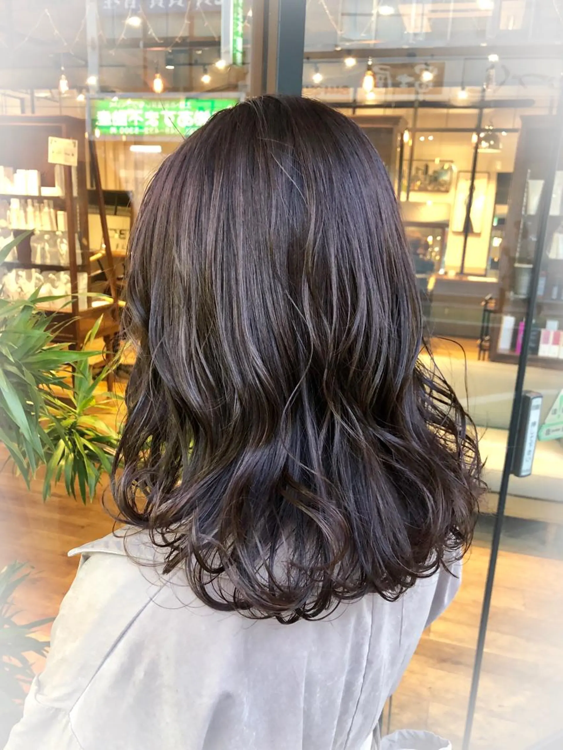 ミディアム カラー ヘアカラー あらい なつみのヘアスタイル