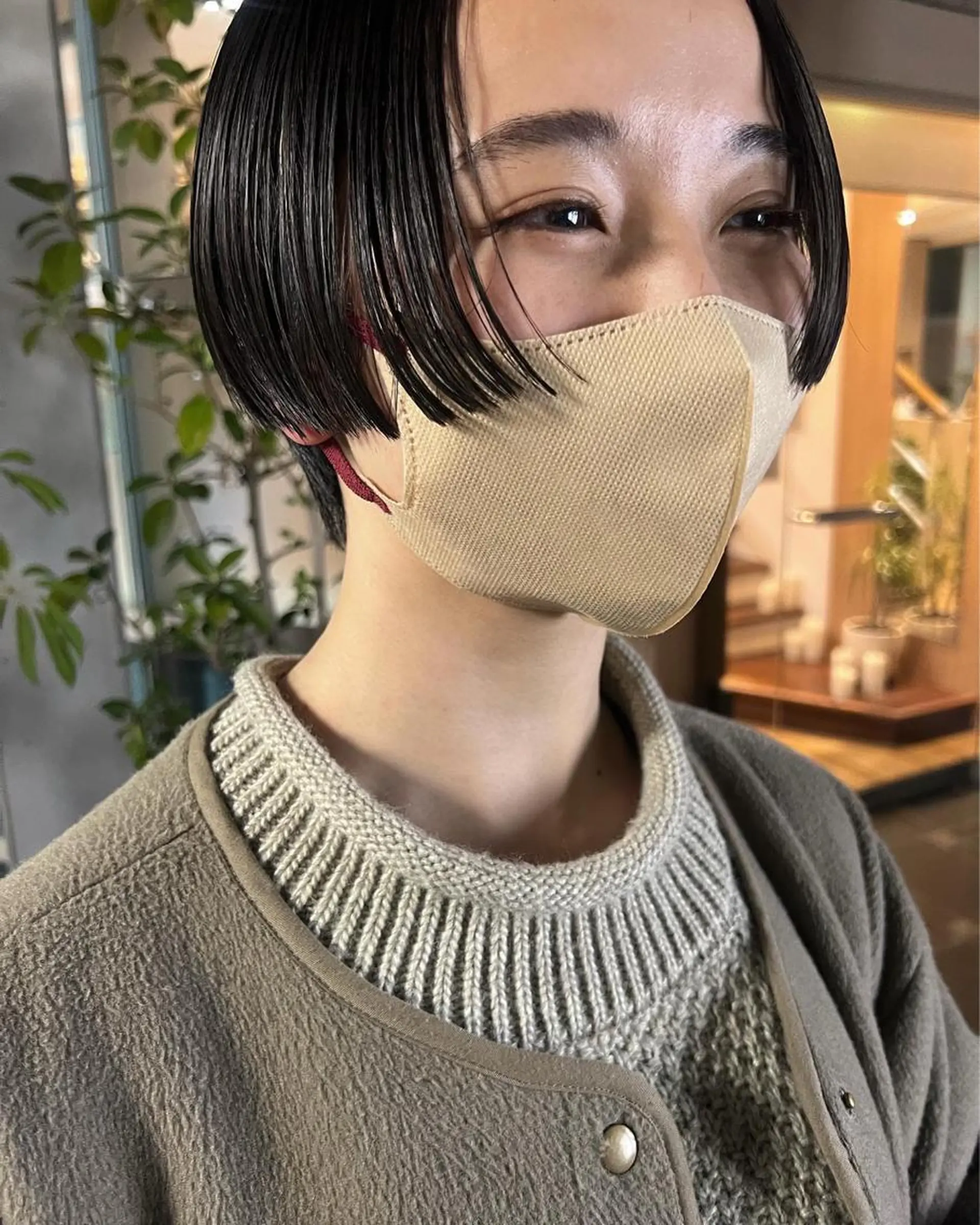 ショート 池田理紗/メンズ カット/切りっぱなしのヘアスタイル