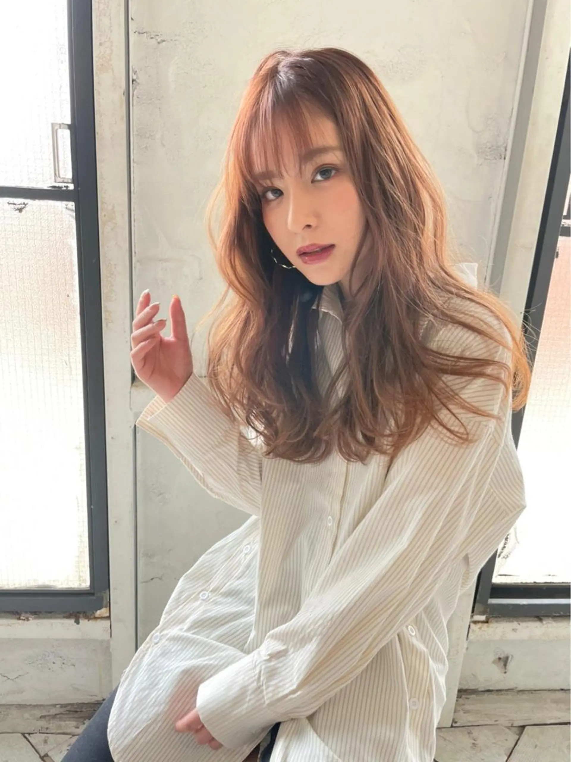 ロング カラー ヘアアレンジ 指名支持率NO.1 スタイリストのヘアスタイル