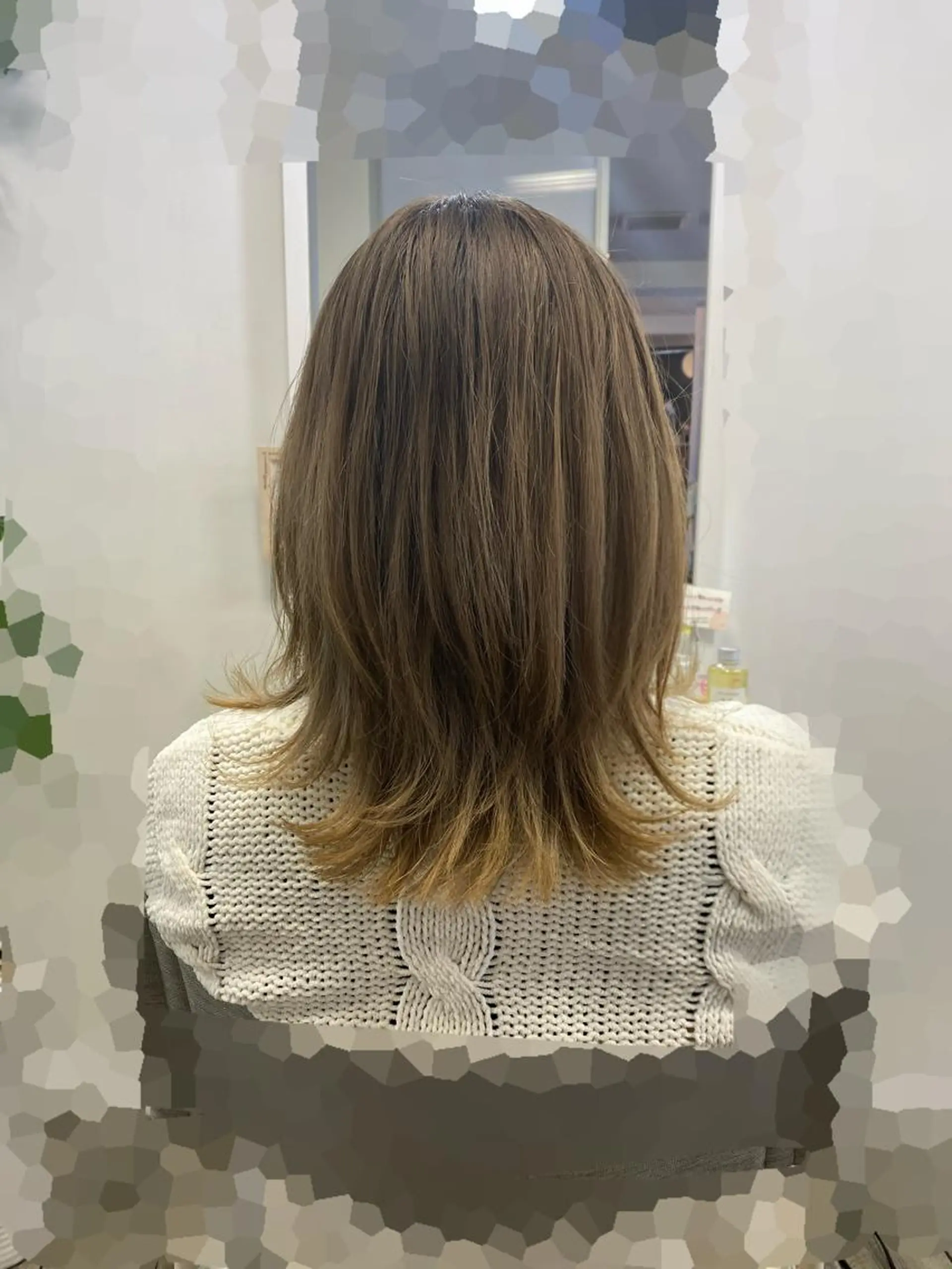 ミディアム ミディアムレイヤー レイヤーカット Aloa登戸所属・武田 学のヘアスタイル