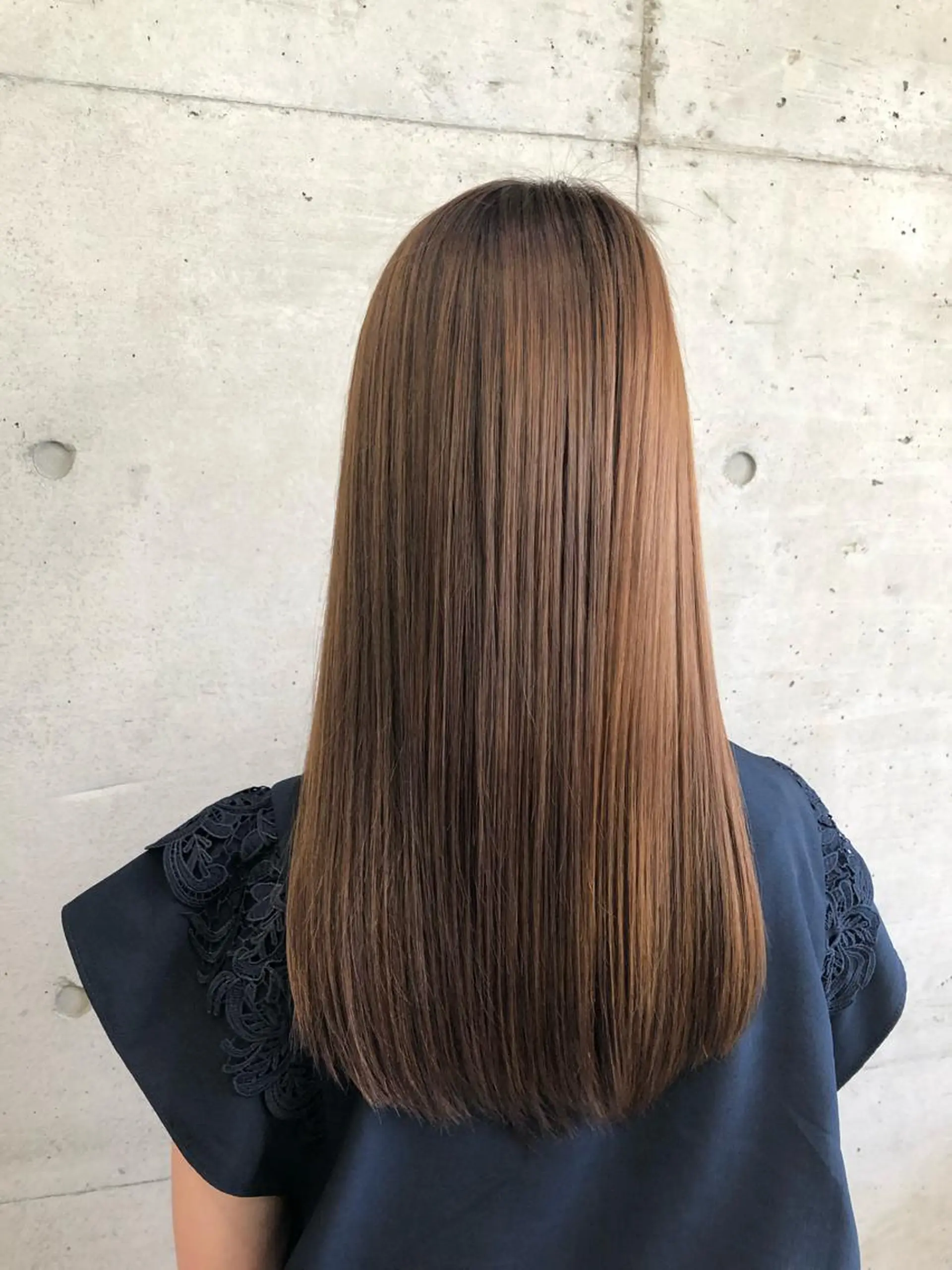 ロング カラー トリートメント 大栗 佑也  髪質改善のヘアスタイル