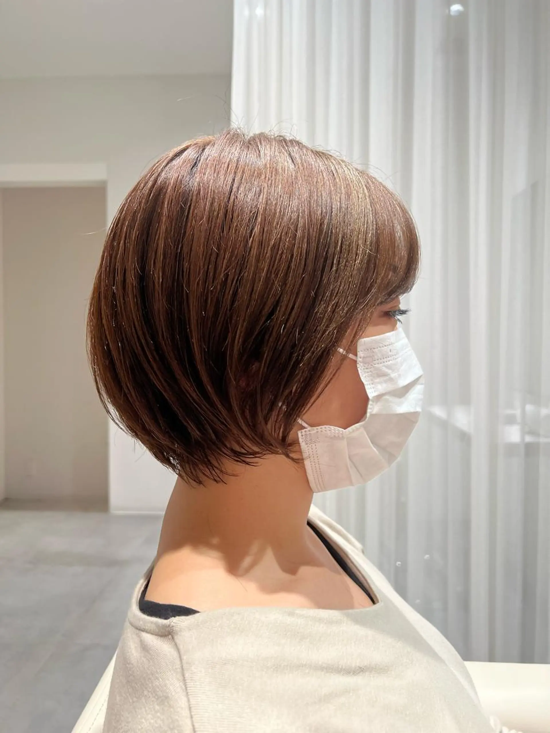 ショート 髪質改善 ショートヘア トリートメント 🍁艶カラー／ レイヤー🍁/和也のヘアスタイル