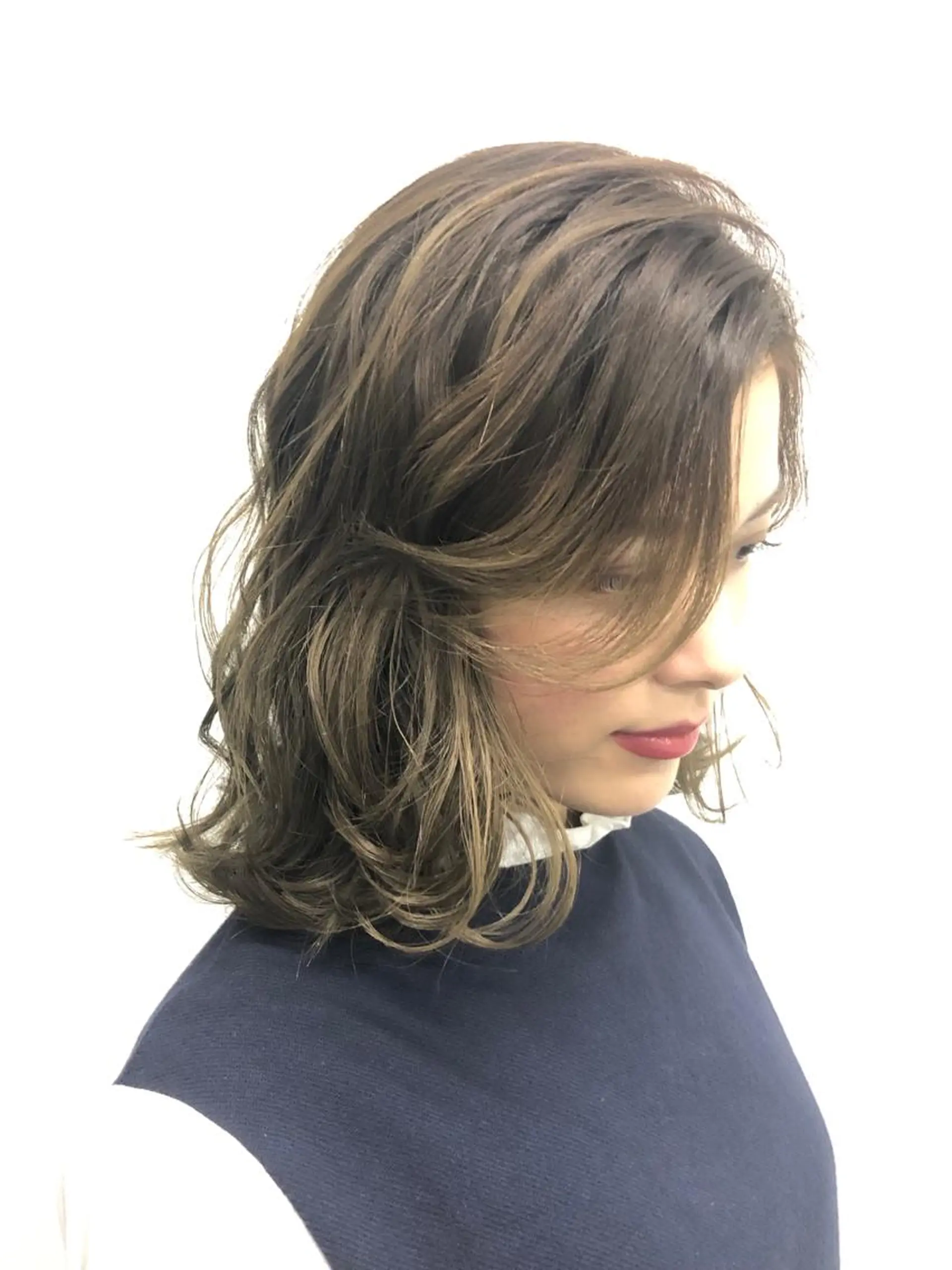 ミディアム カット パーマ KOTA HAIR SALON所属・南部 康太のヘアスタイル