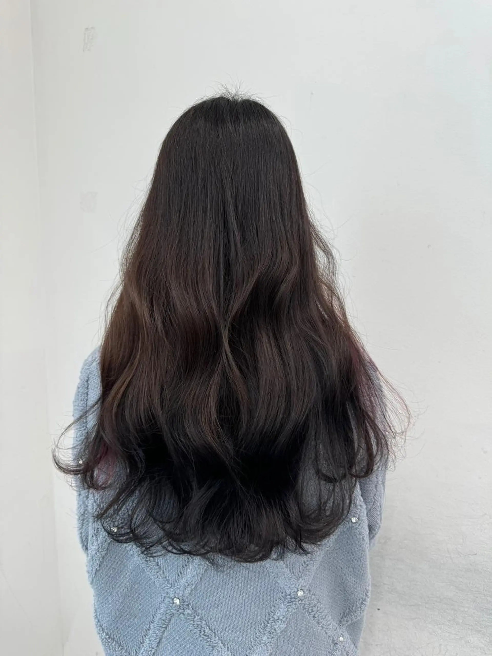 カラー ロング アディクシーカラー アッシュ ブルーカラー ダークアッシュ グレージュ 【公式】amble luxe池袋東口💛のヘアスタイル
