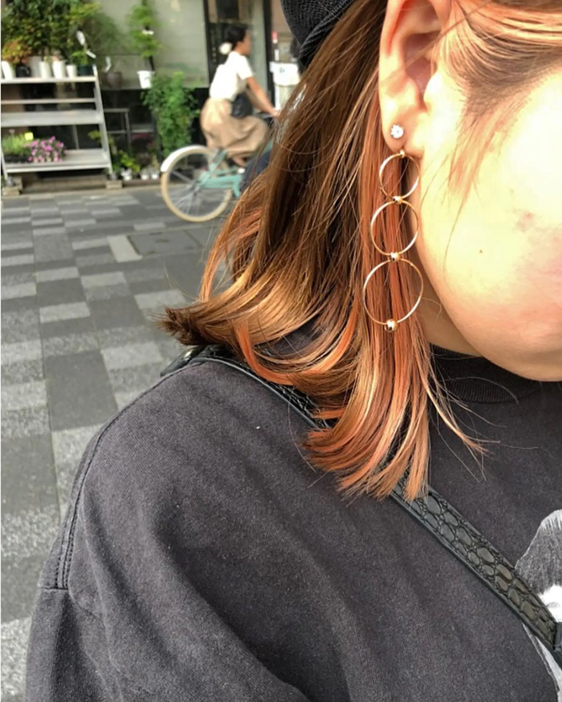 ミディアム カラー ブリーチ 橋本 しゅうまのヘアスタイル