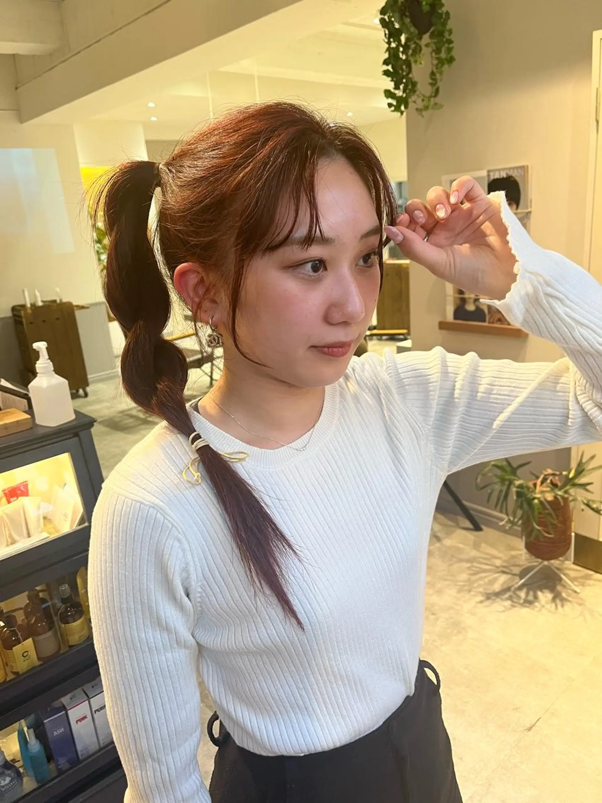ロング カラー ヘアカラー SIKI yuuna モテ韓国ヘア☁️のヘアスタイル