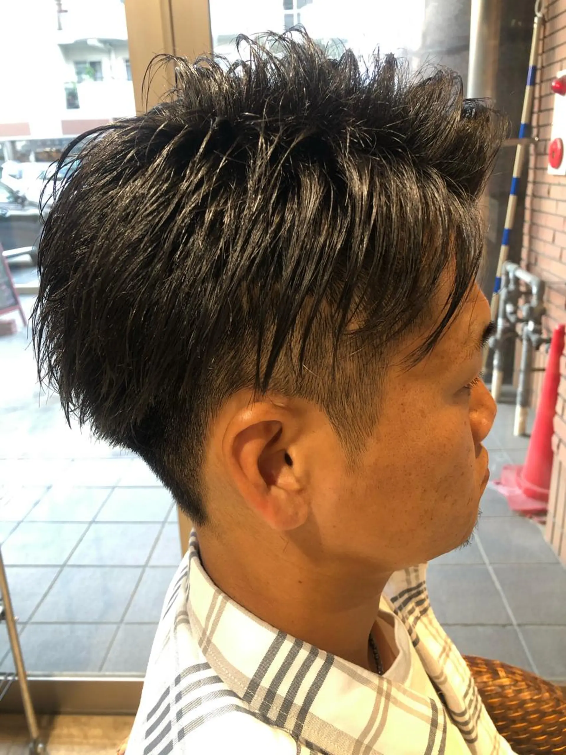 ショート メンズ メンズパーマ/ スパイキー/神田正紀のヘアスタイル