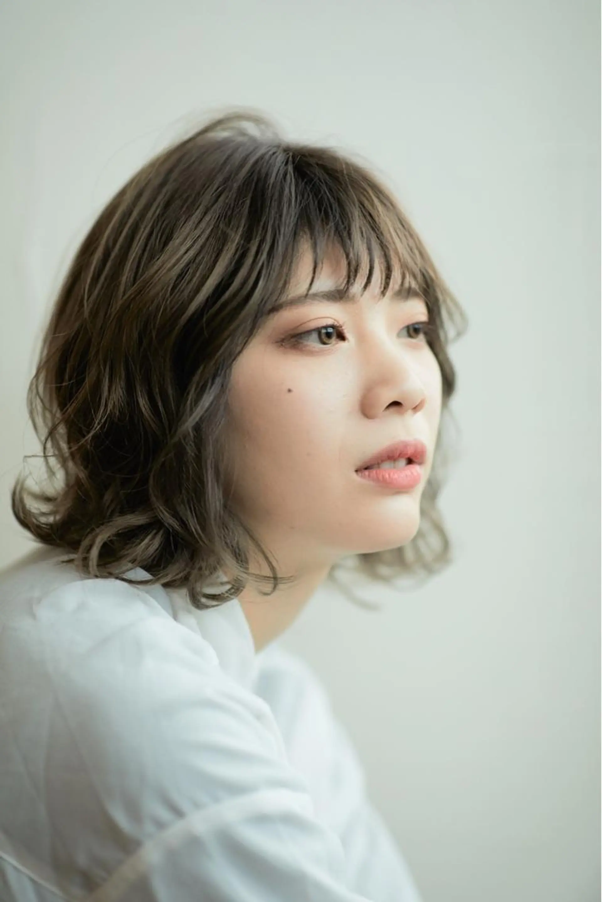 ミディアム カラー 組藤 沙奈のヘアスタイル