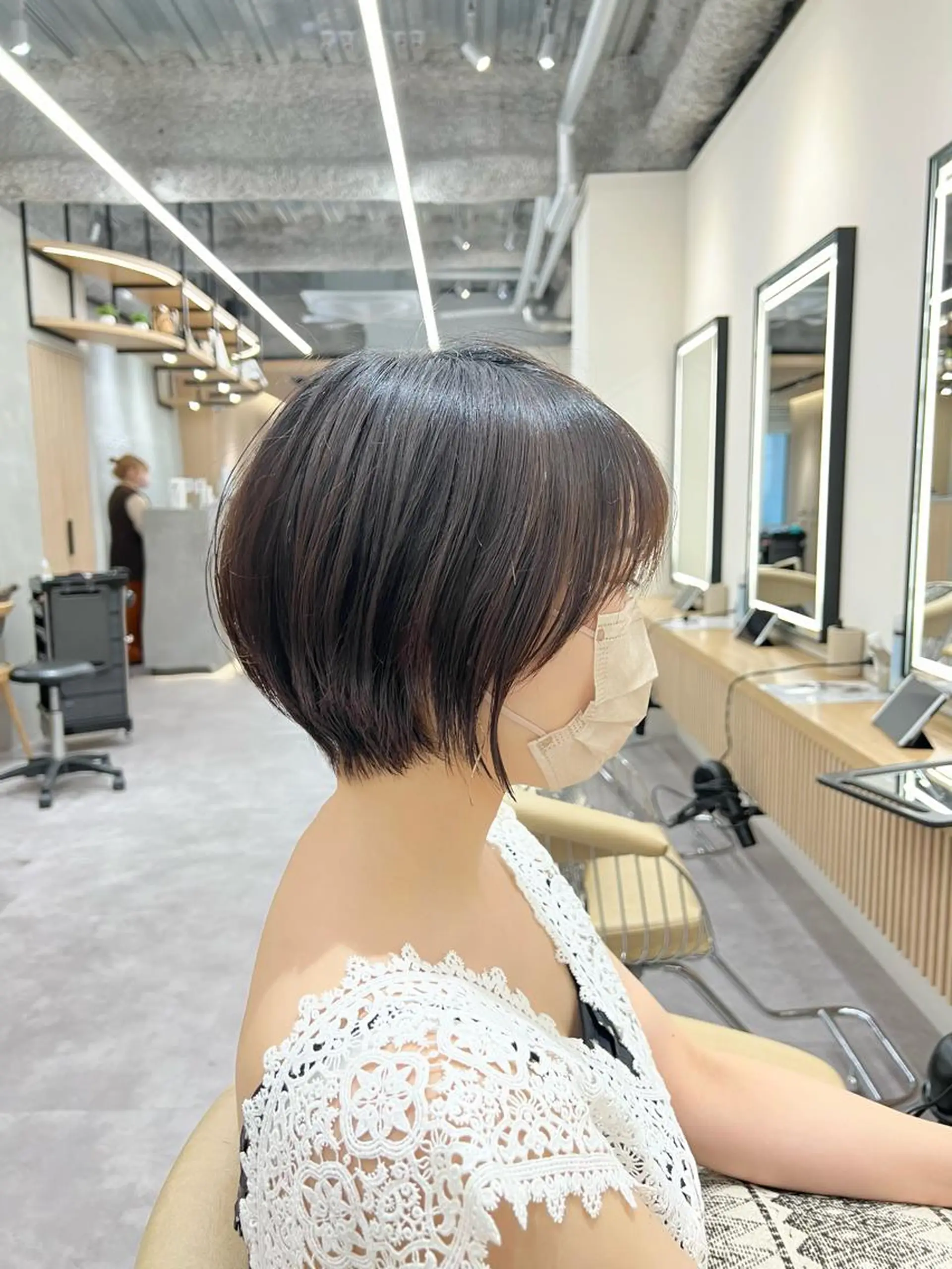 ショート 丸みショート ショートヘア Lond profil 浦和所属・【韓国・ショー ト・パーマ】店長海気のヘアスタイル