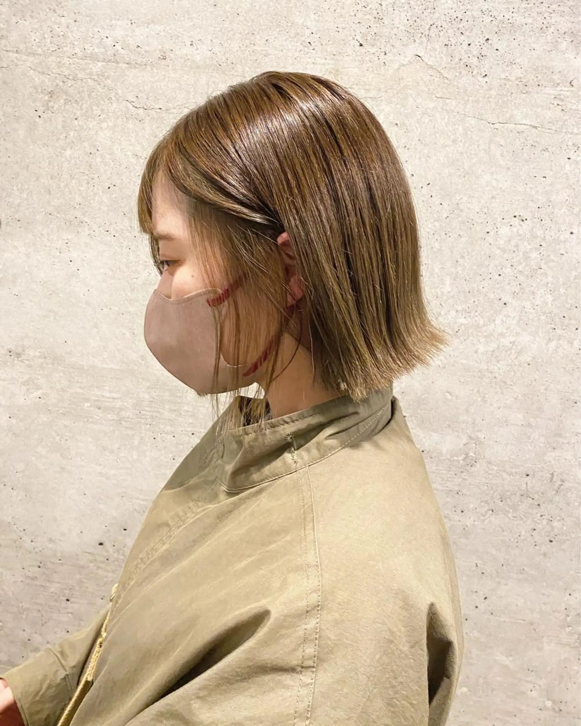 ショート カラー カット ヘアカラー トリートメント 後藤紗英/髪質改善 /オリーブベージュのヘアスタイル