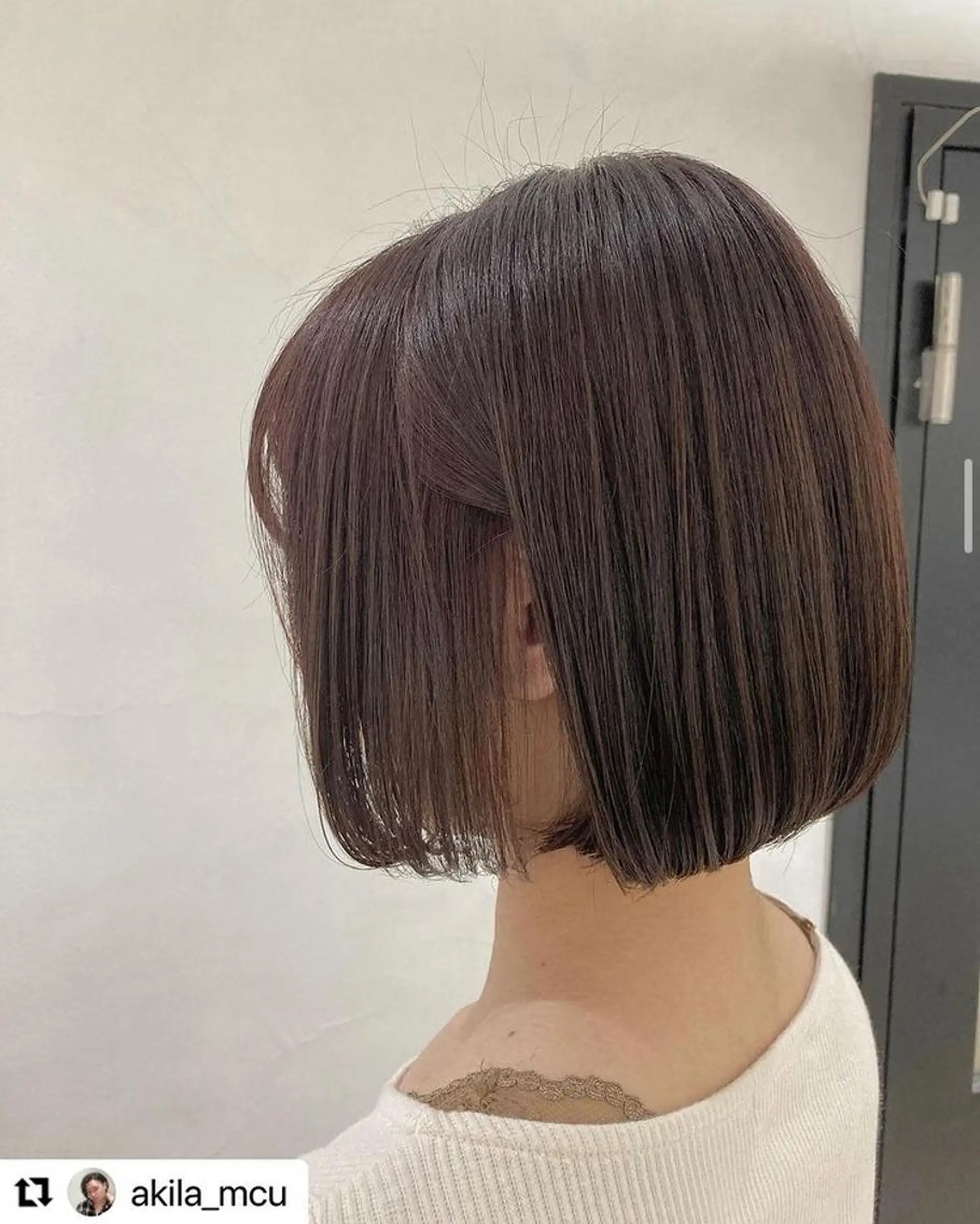 ショート カラー ヘアアレンジ 切りっぱなしボブ ボブ エグチ アキラのヘアスタイル