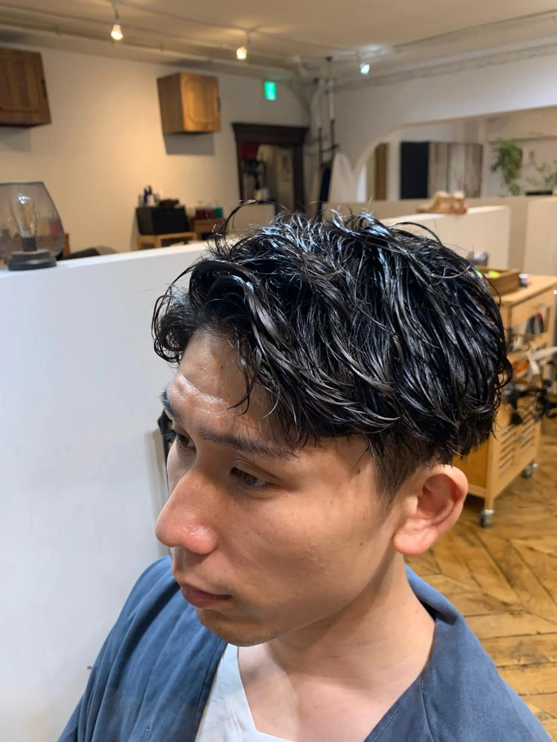 ショート パーマ メンズ メンズパーマ スパイラルパーマ メンズStylist 山根慧のヘアスタイル