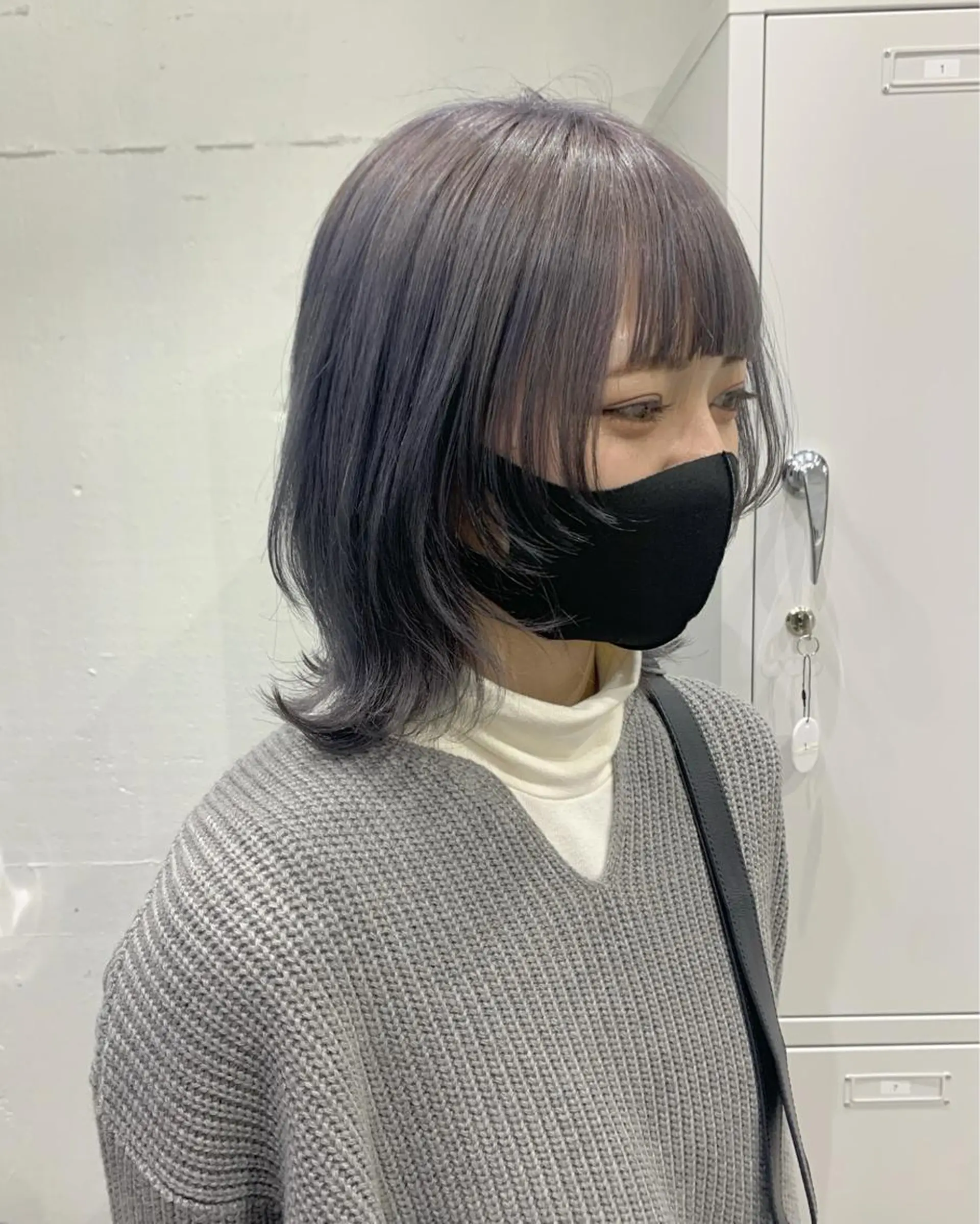 ミディアム カラー ヘアアレンジ ニュアンスハイトーン 🌙サイダサキのヘアスタイル