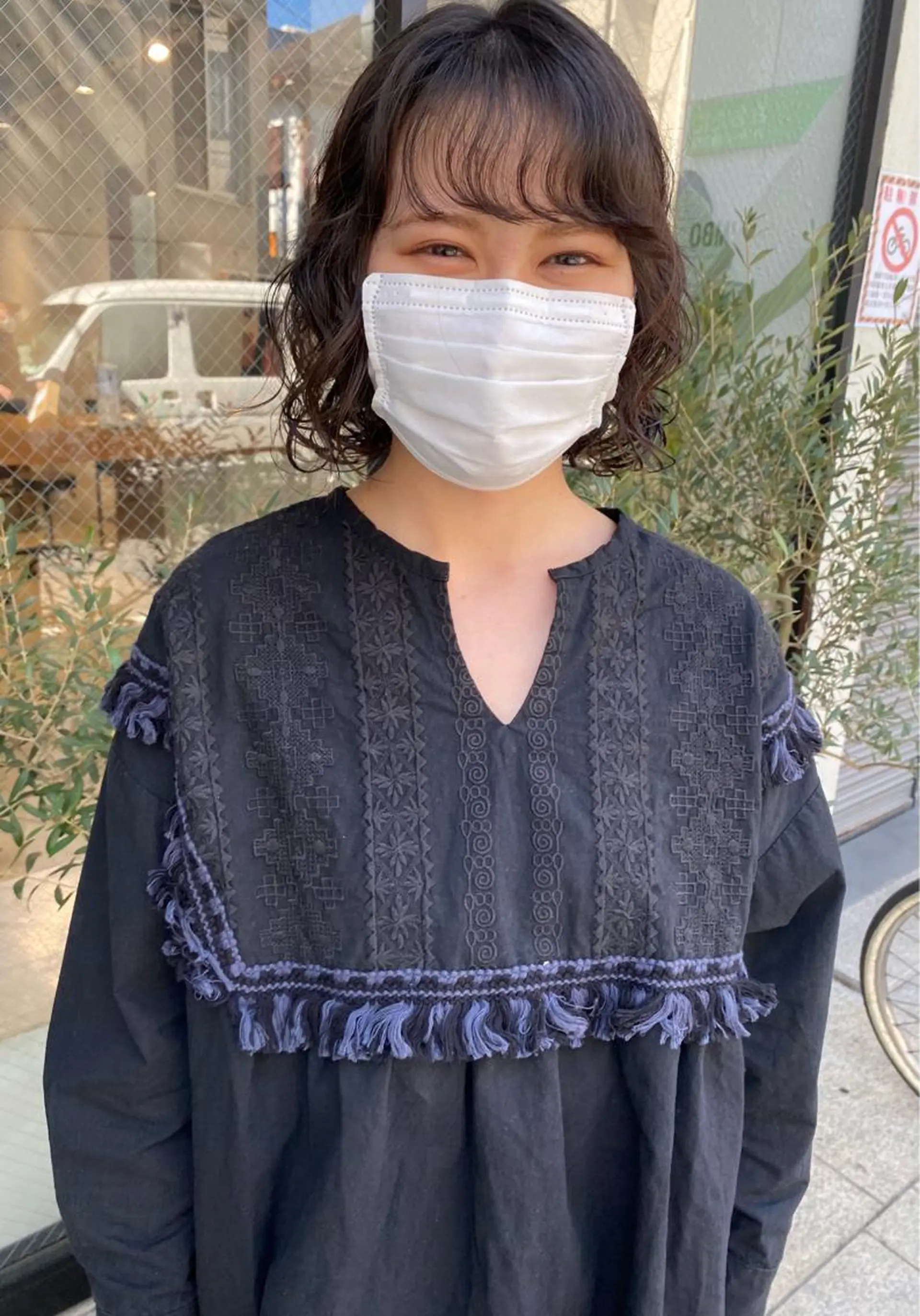 ミディアム カラー パーマ ヘアアレンジ メンズ キッズ ミディアムパーマ メンズパーマ ボブ パーマスタイル🔅 sayacaのヘアスタイル