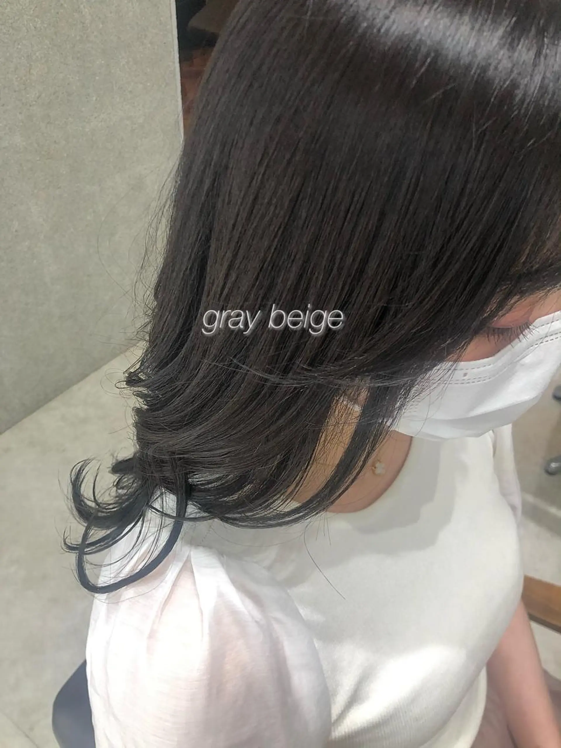 ロング カラー 透明感カラー グレージュ 🌿ニュアンスヘア 🌿福田沙也加のヘアスタイル