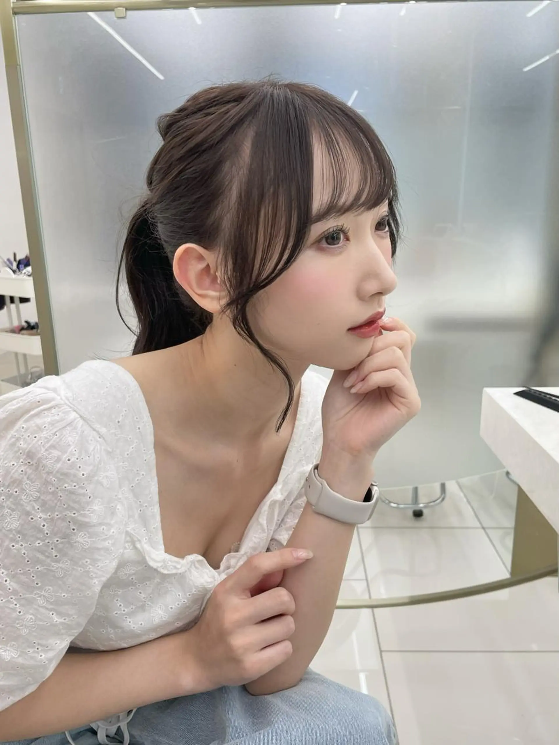 ロング カラー カット COA GINZA 空也/前髪/顔まわりのヘアスタイル