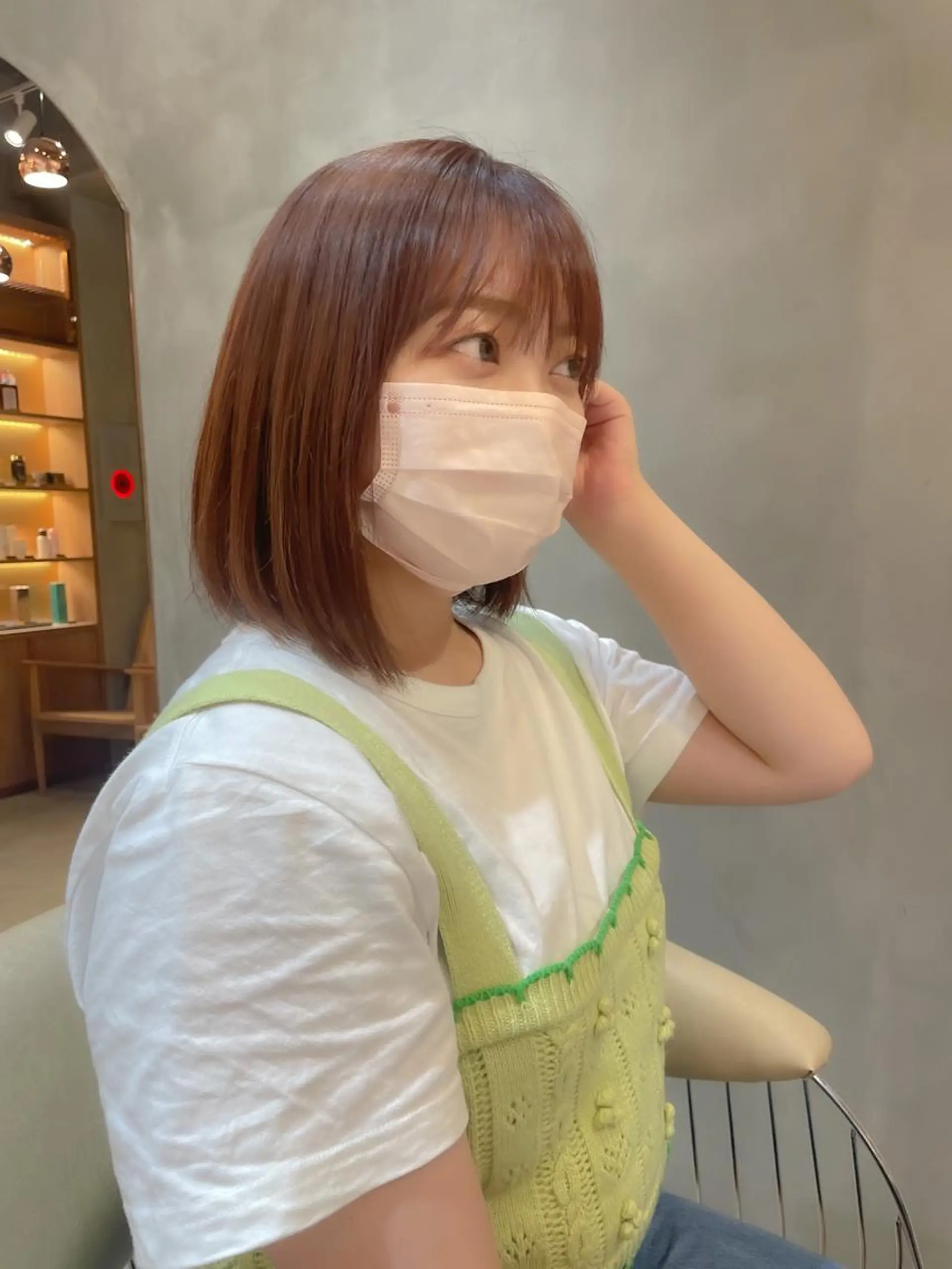 カラー ブリーチ ピンクカラー 💎巻ける縮毛矯正/ 艶髪💎石渕智也のヘアスタイル