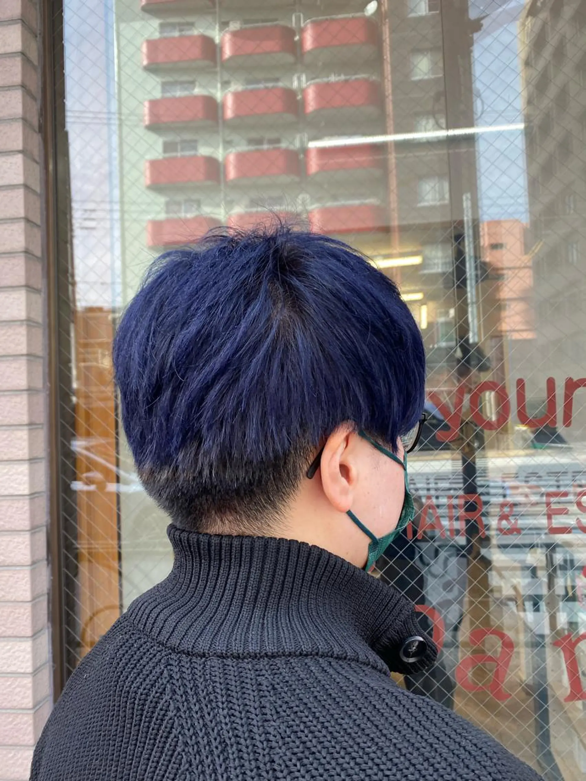 ショート カラー ブルーカラー ネイビーカラー シルバー ️🫧押上️🫧はな 🫧うる艶パーマのヘアスタイル