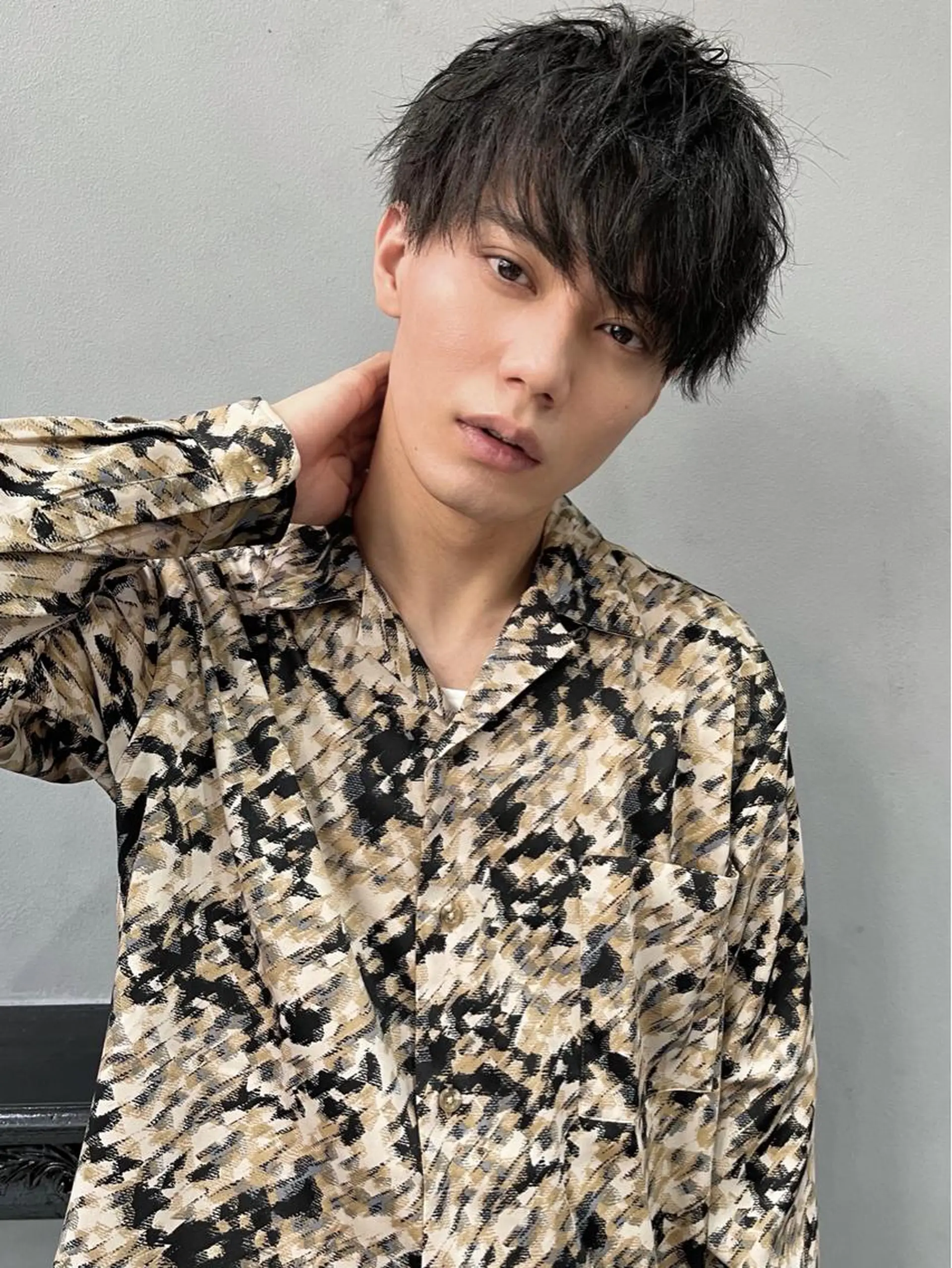 ミディアム 艶カラー/フェイス レイヤー/たむのヘアスタイル