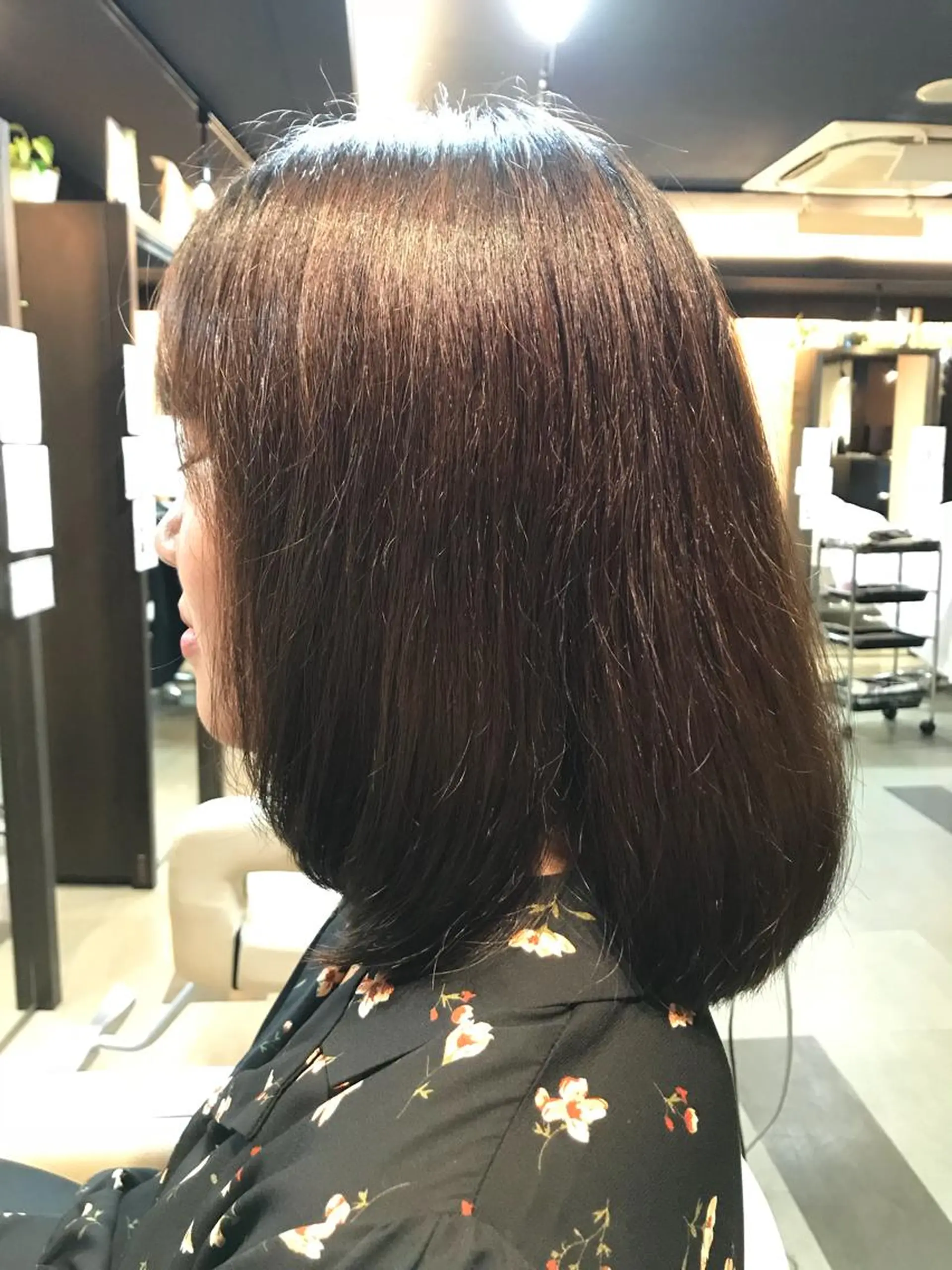 ミディアム ❣️ふんわりレイヤー 艶髪縮毛矯正❣️金山のヘアスタイル