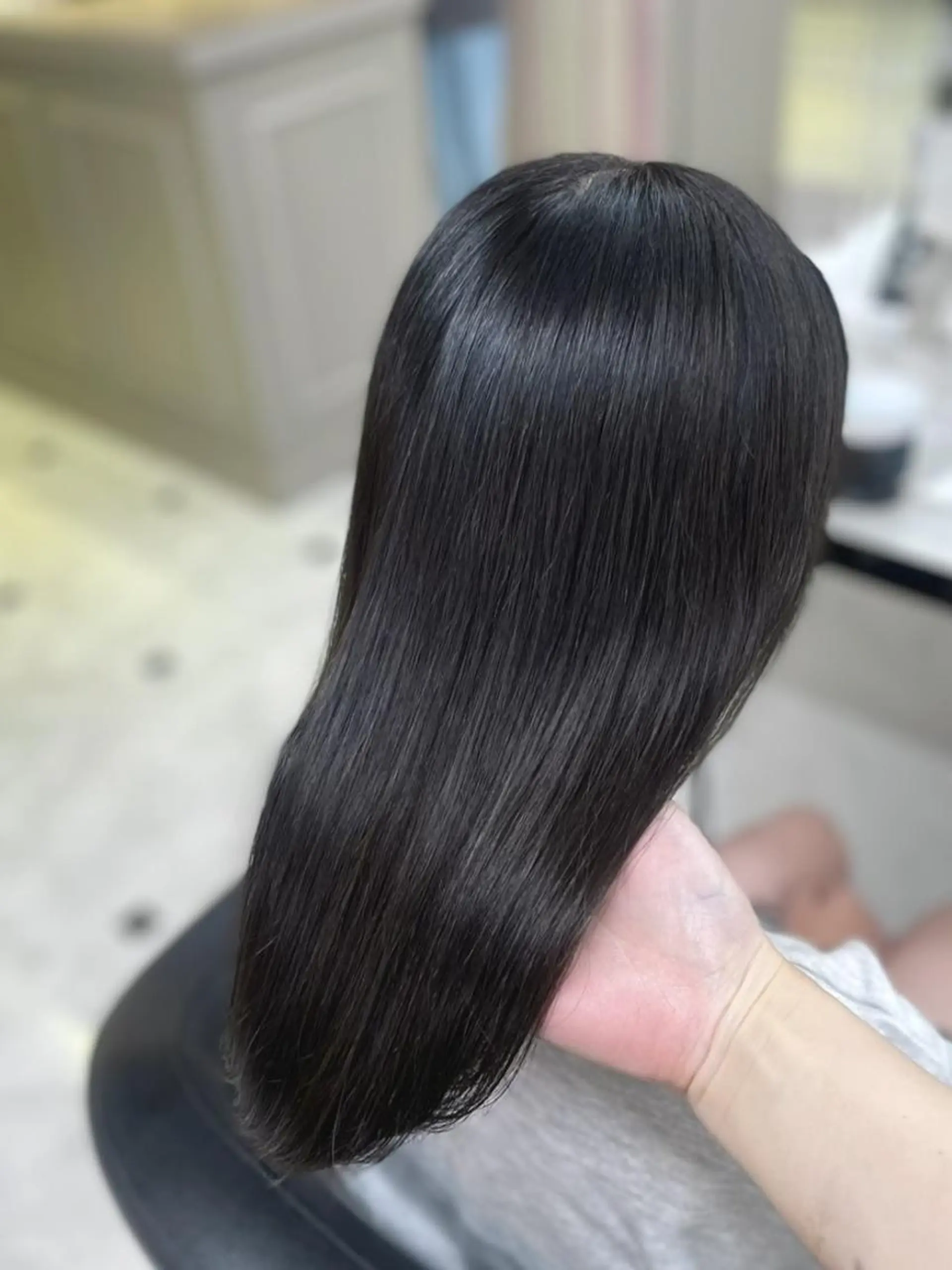 カラー 重くない🤍韓国 暗髪/銀座美容室のヘアスタイル