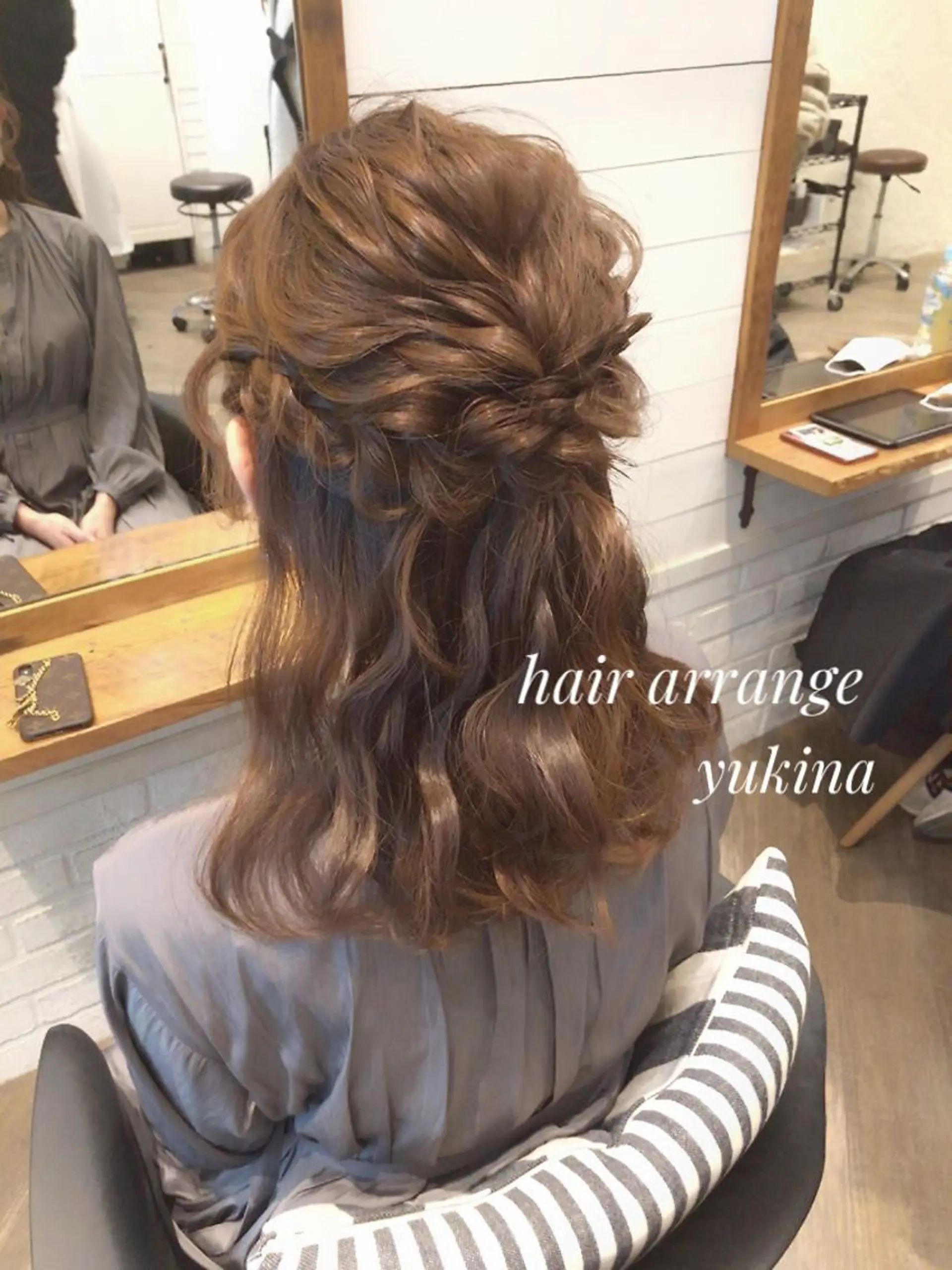 セミロング ヘアセット Hair Salon BOTTOMS所属・✨透明感ケアカラー✨ 長野ゆきなのヘアスタイル
