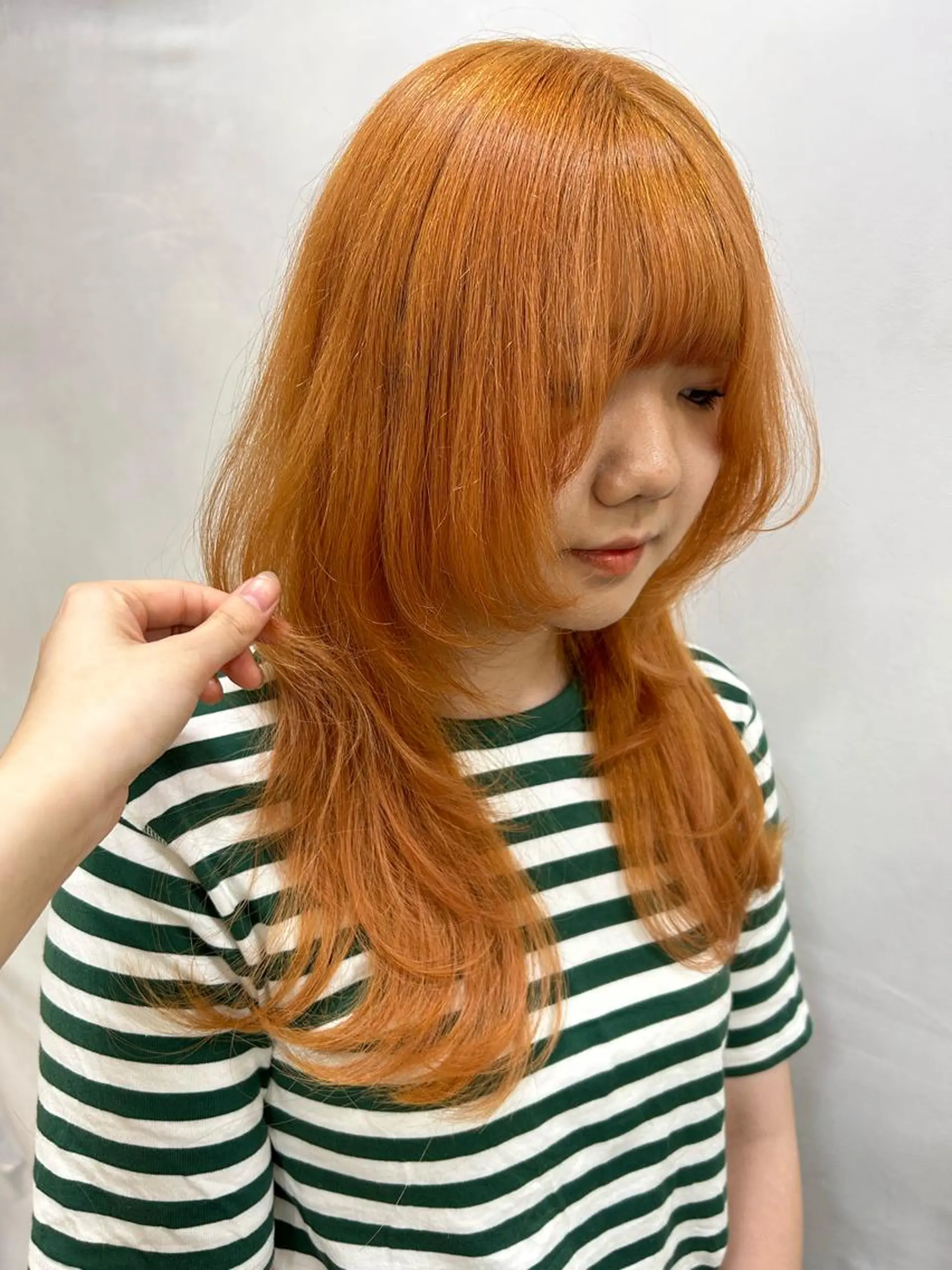 ロング カラー カット ヘアカラー 水色/ペールカラー/ レイヤー💫mayuのヘアスタイル