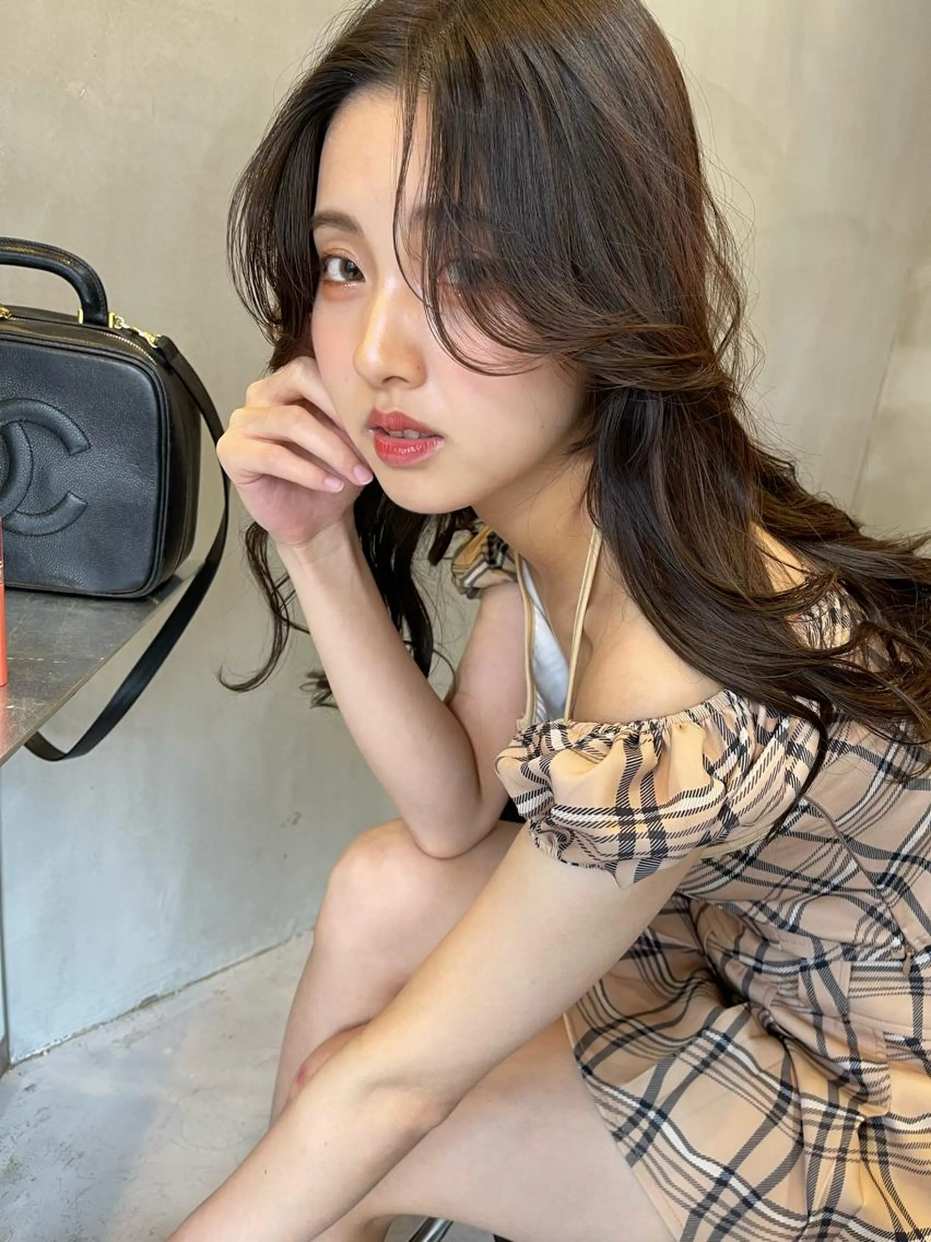 ロング カット ヘアカラー 韓国 / 中国ヘア 🦋Noniのヘアスタイル