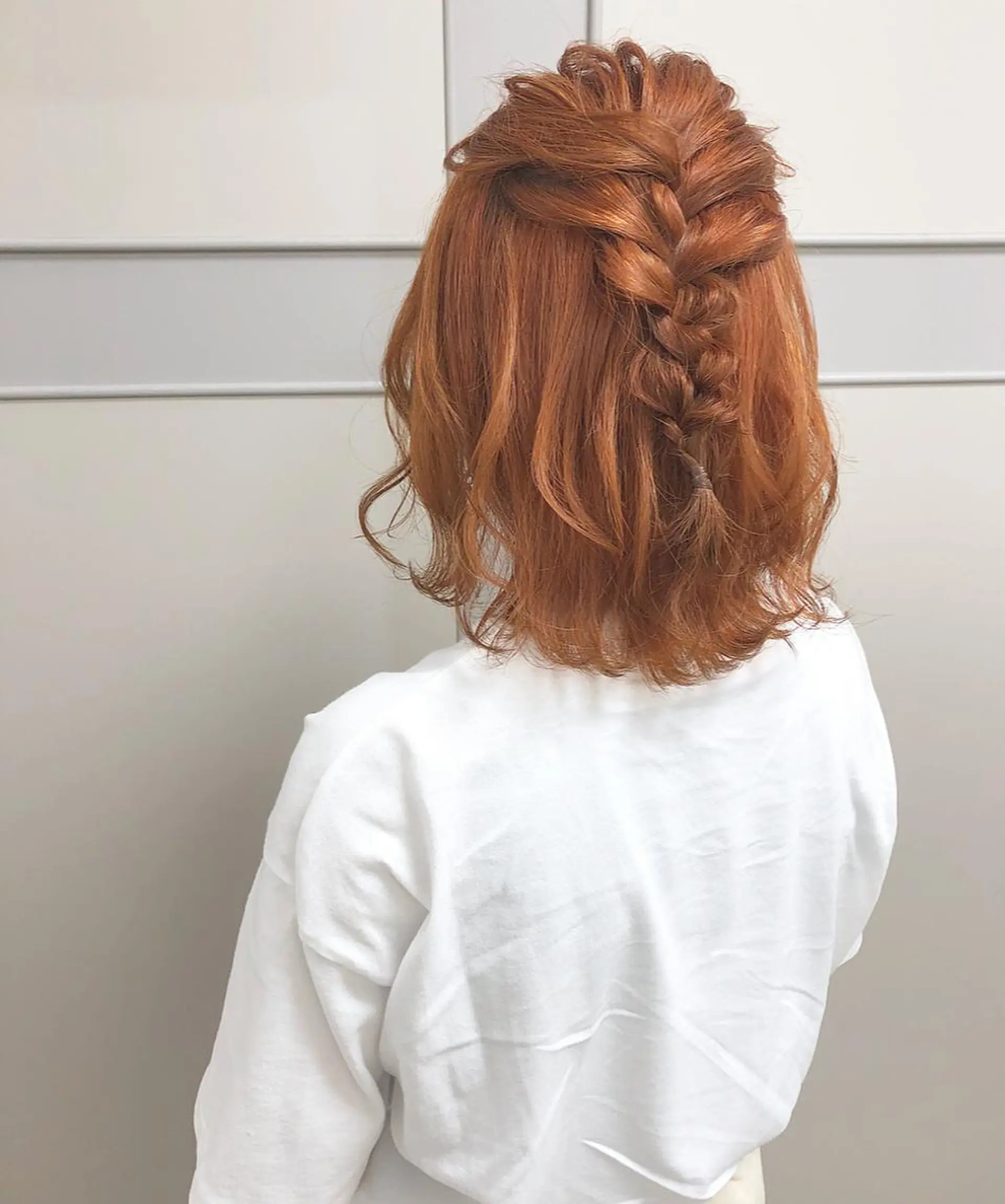 ミディアム カラー ヘアアレンジ ベージュカラー オレンジ オレンジベージュ ヘアカラー トリートメント autre所属・大久保 ひでなりのヘアスタイル