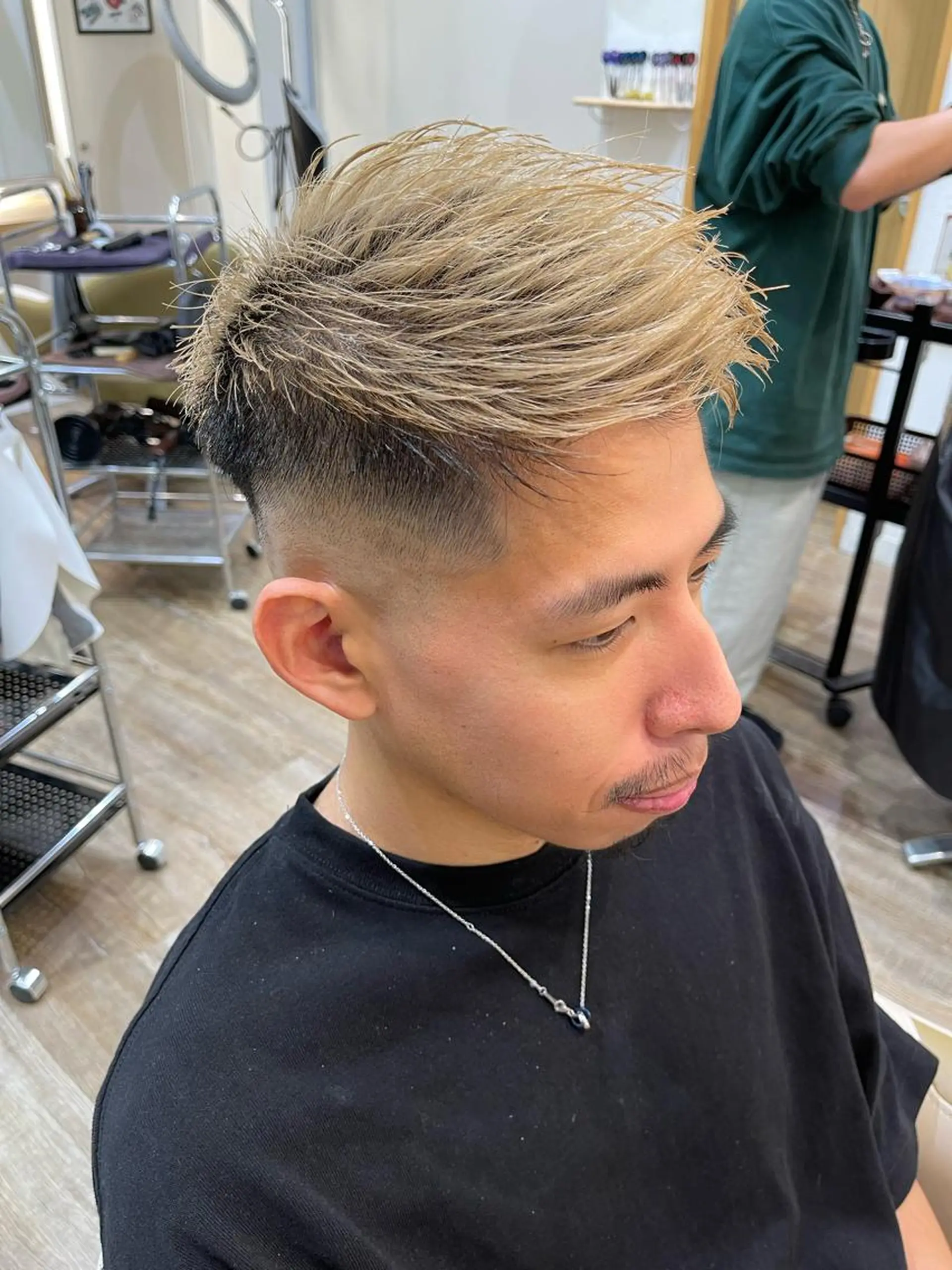 ショート カラー メンズ カット ヘアカラー メンズパーマ 北原寿樹のヘアスタイル