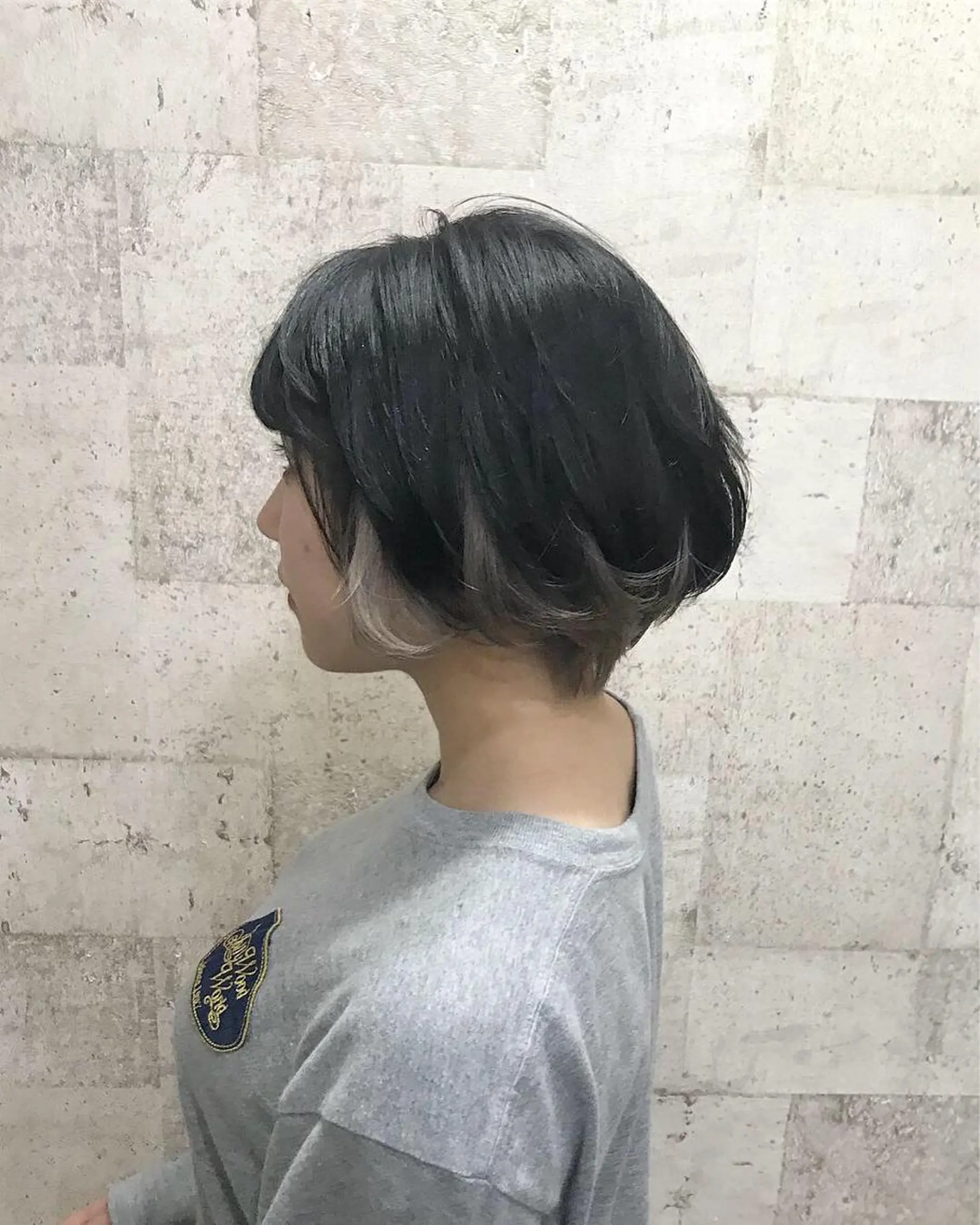 ショート カラー ブリーチ インナーカラー/天神 ブリーチ/吉田のヘアスタイル