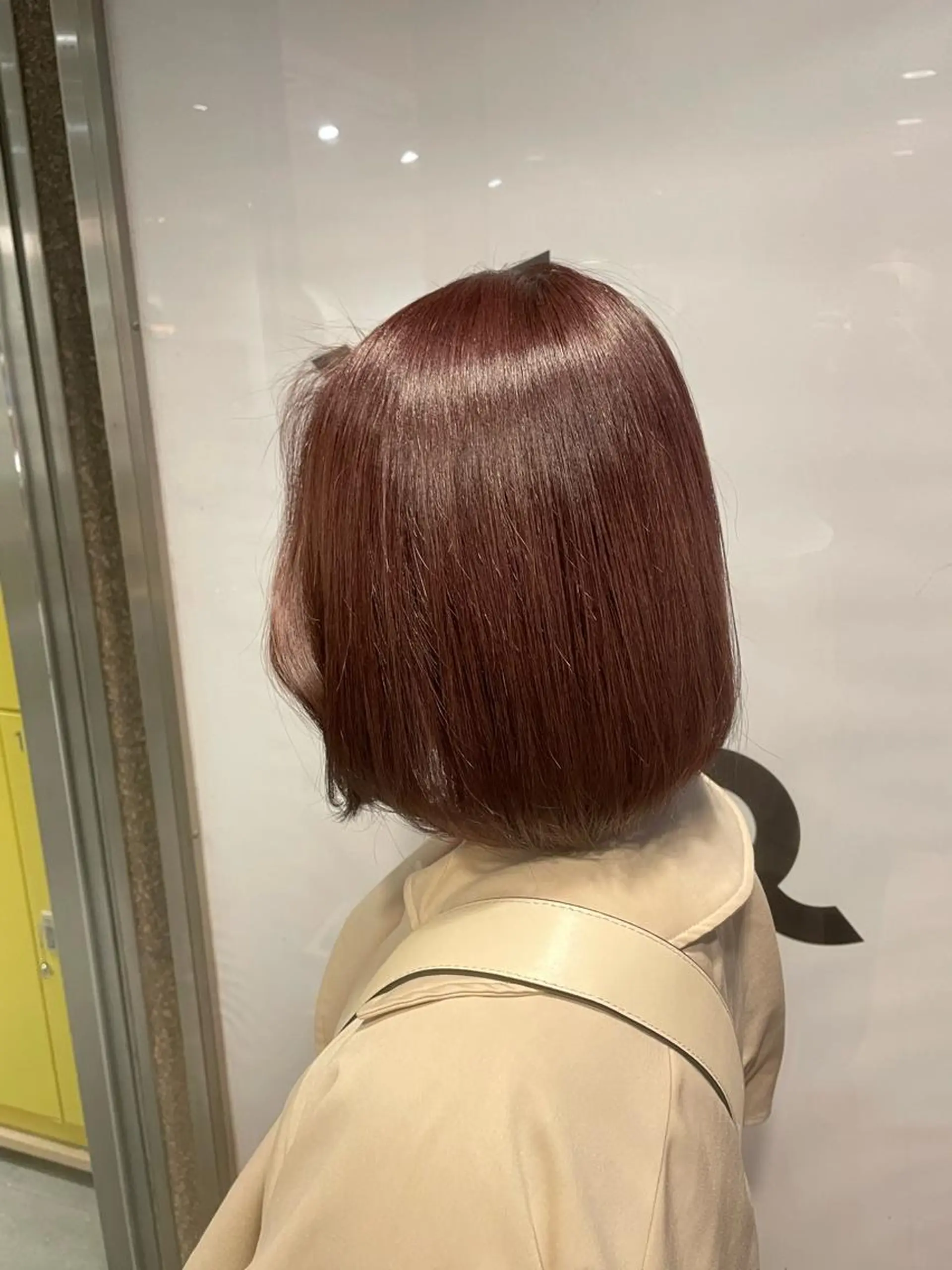 ショート カラー レッドカラー ヘアカラー トリートメント Le'a所属・渋谷/フェード/ 國分 翔のヘアスタイル