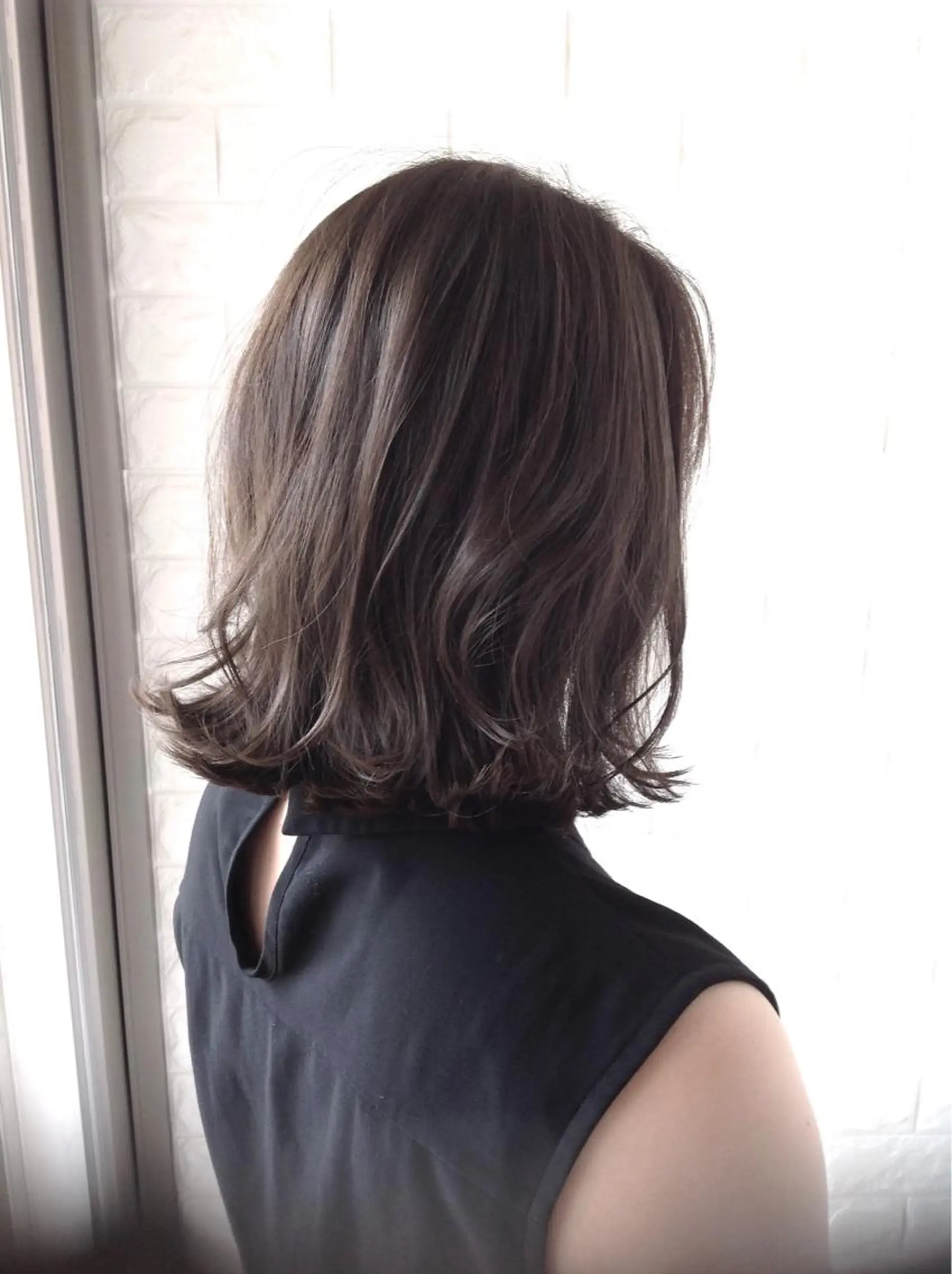 ミディアム カラー アッシュ 透明感カラー ダブルカラー ハイライトカラー イルミナカラー ヘアカラー エイジングケア特化 美容師✂️山崎竜二のヘアスタイル