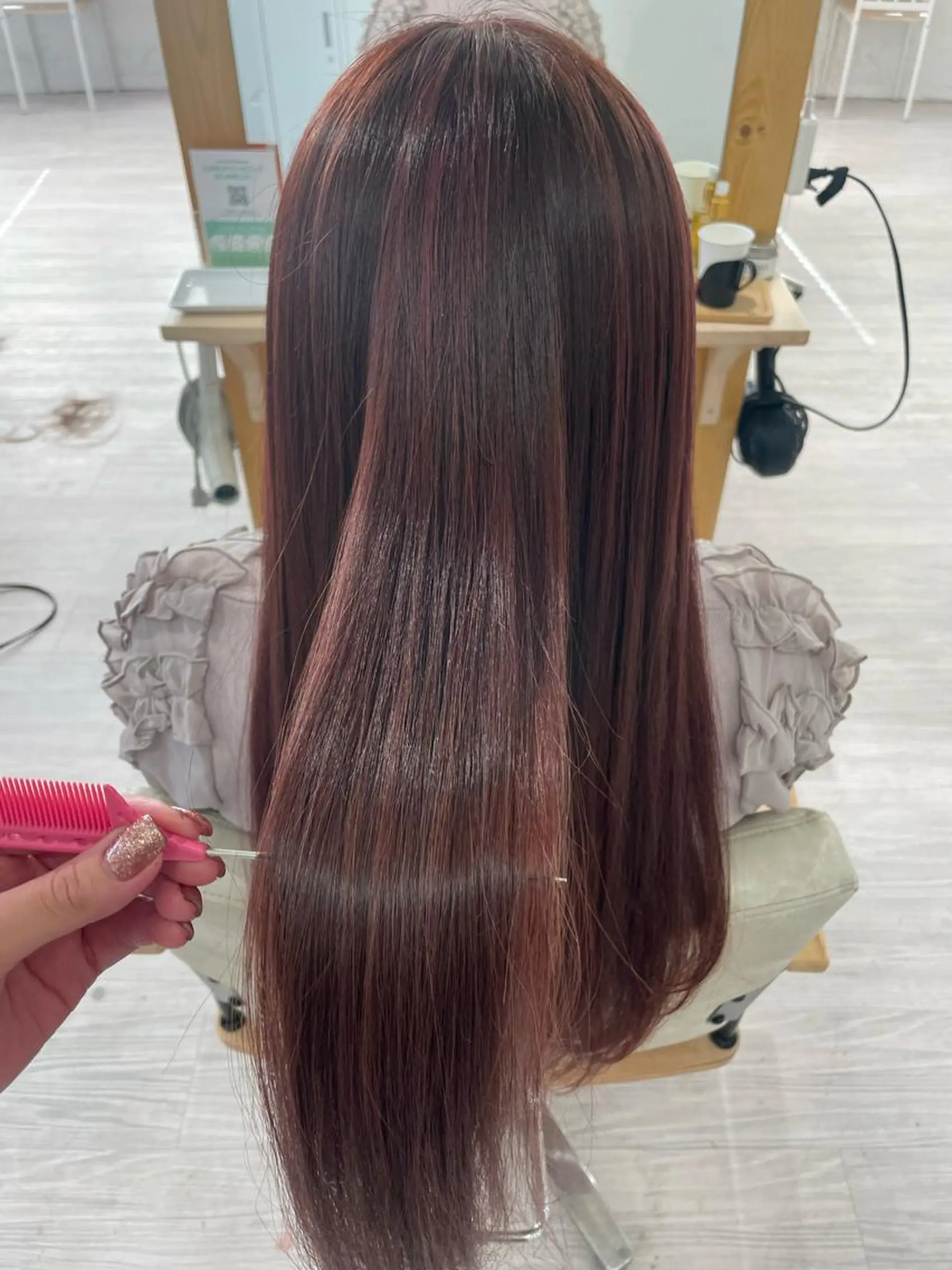 ミディアム カラー ヘアカラー トリートメント SAKURA♡ 【Rico.】のヘアスタイル