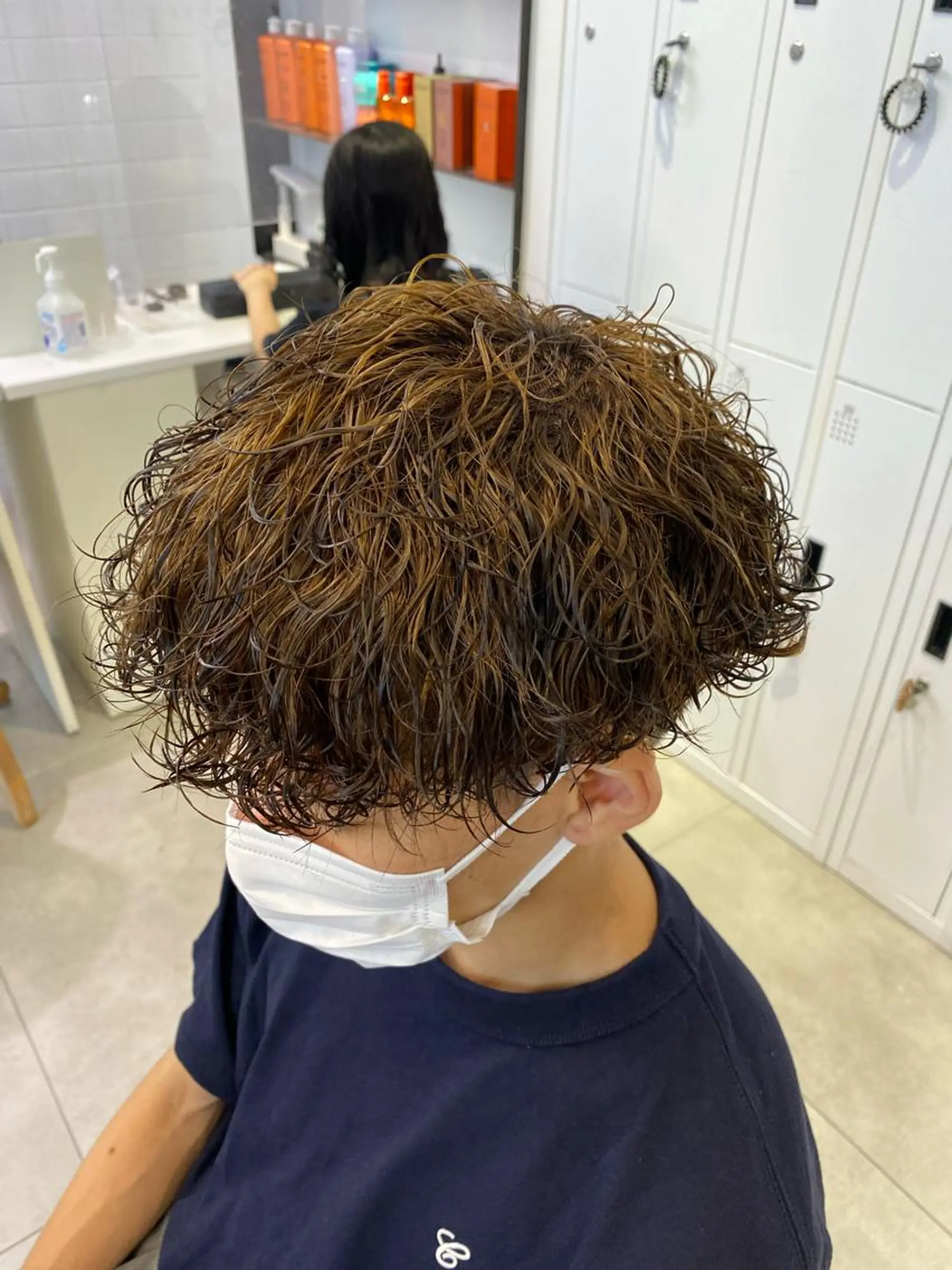 カラー パーマ メンズ カット パーマ 新宿【メンズパーマ】 塩澤太一のヘアスタイル