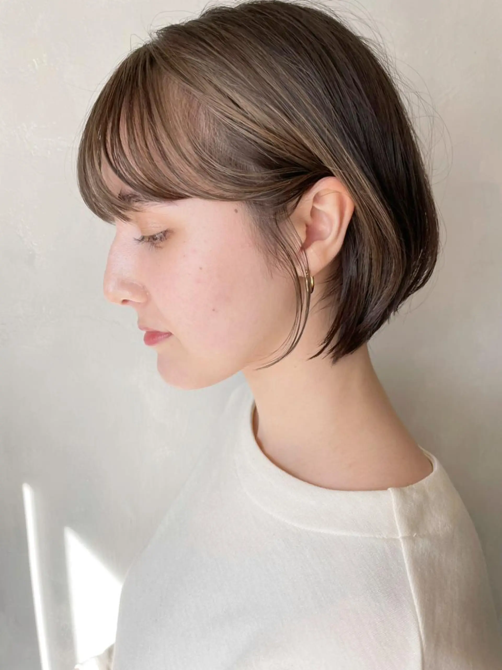 ショート カラー ヘアアレンジ パーマ ショートボブ ボブ ショートヘア ITbyALBUM 藤沢店のヘアスタイル