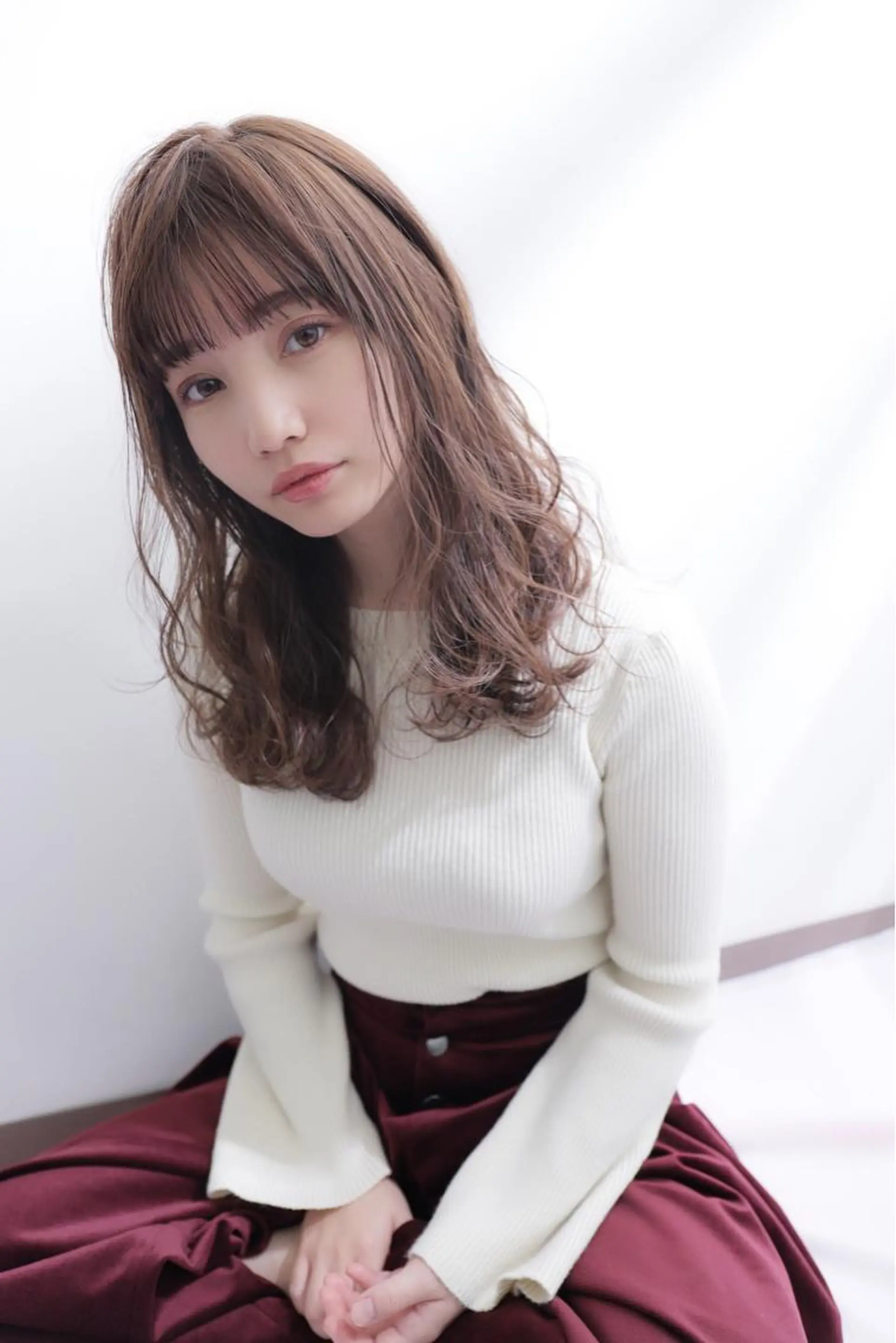 ロング カット ヘアカラー トリートメント 大沼 佑英のヘアスタイル