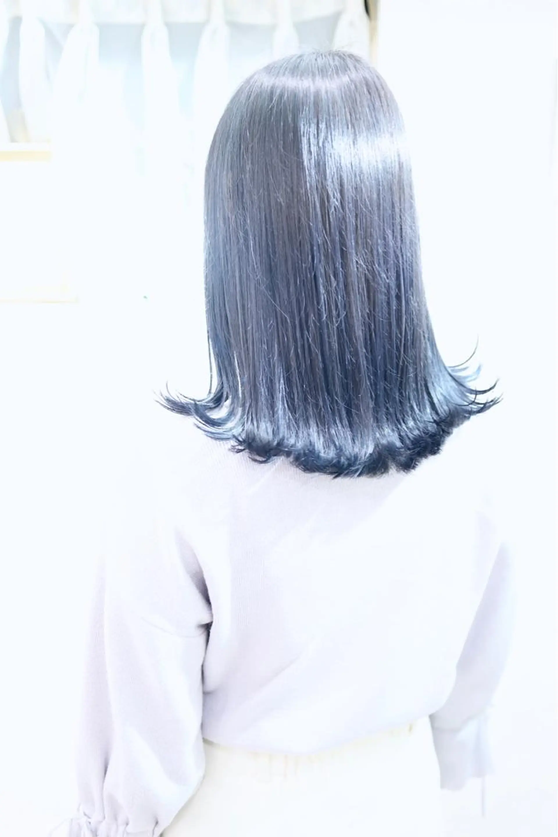 ミディアム カラー 黒髪 ネイビーカラー corr所属・🍎🎁鈴木翔大 Englishokのヘアスタイル