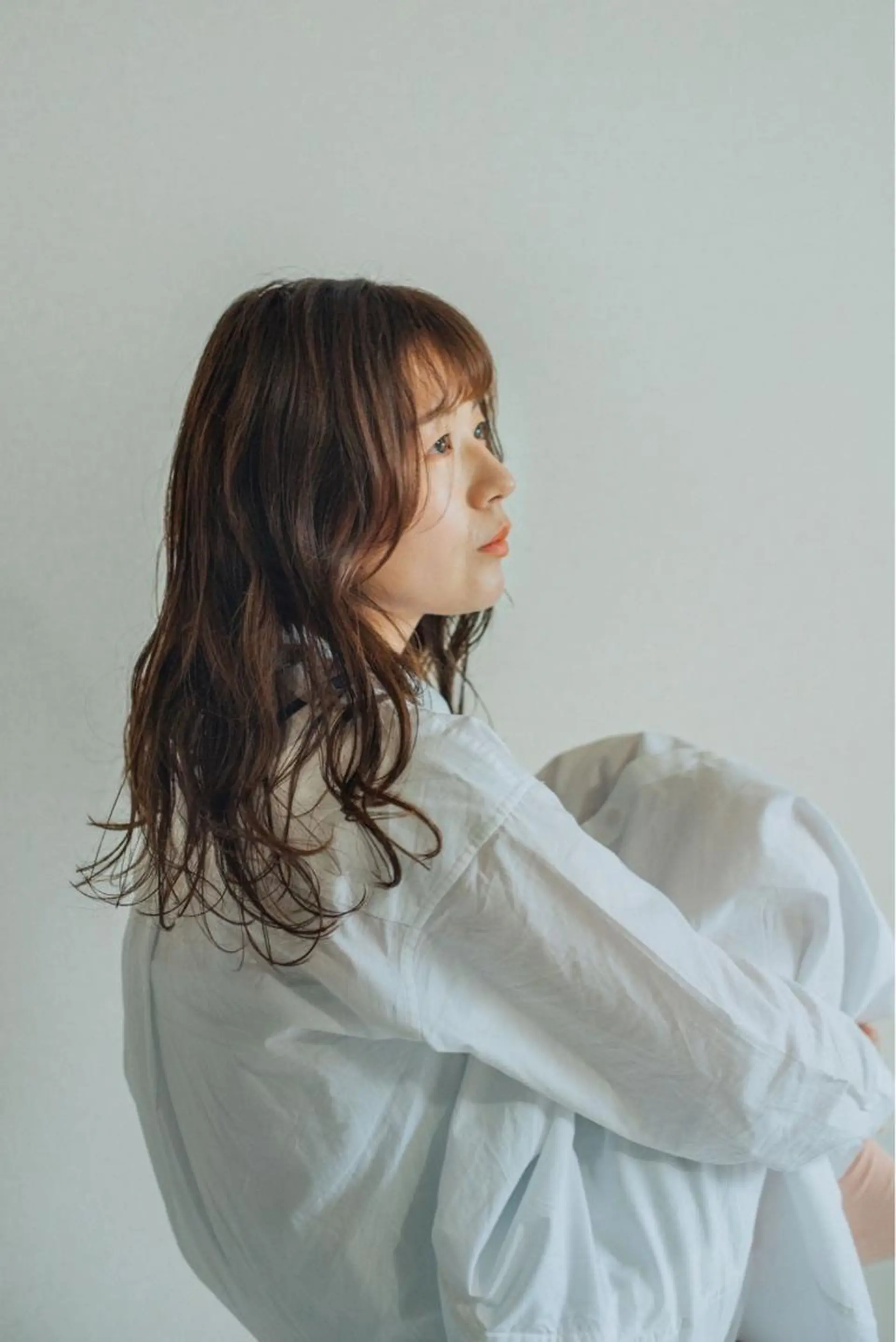 ロング カラー カット ヘアカラー トリートメント 高浜 夕海のヘアスタイル