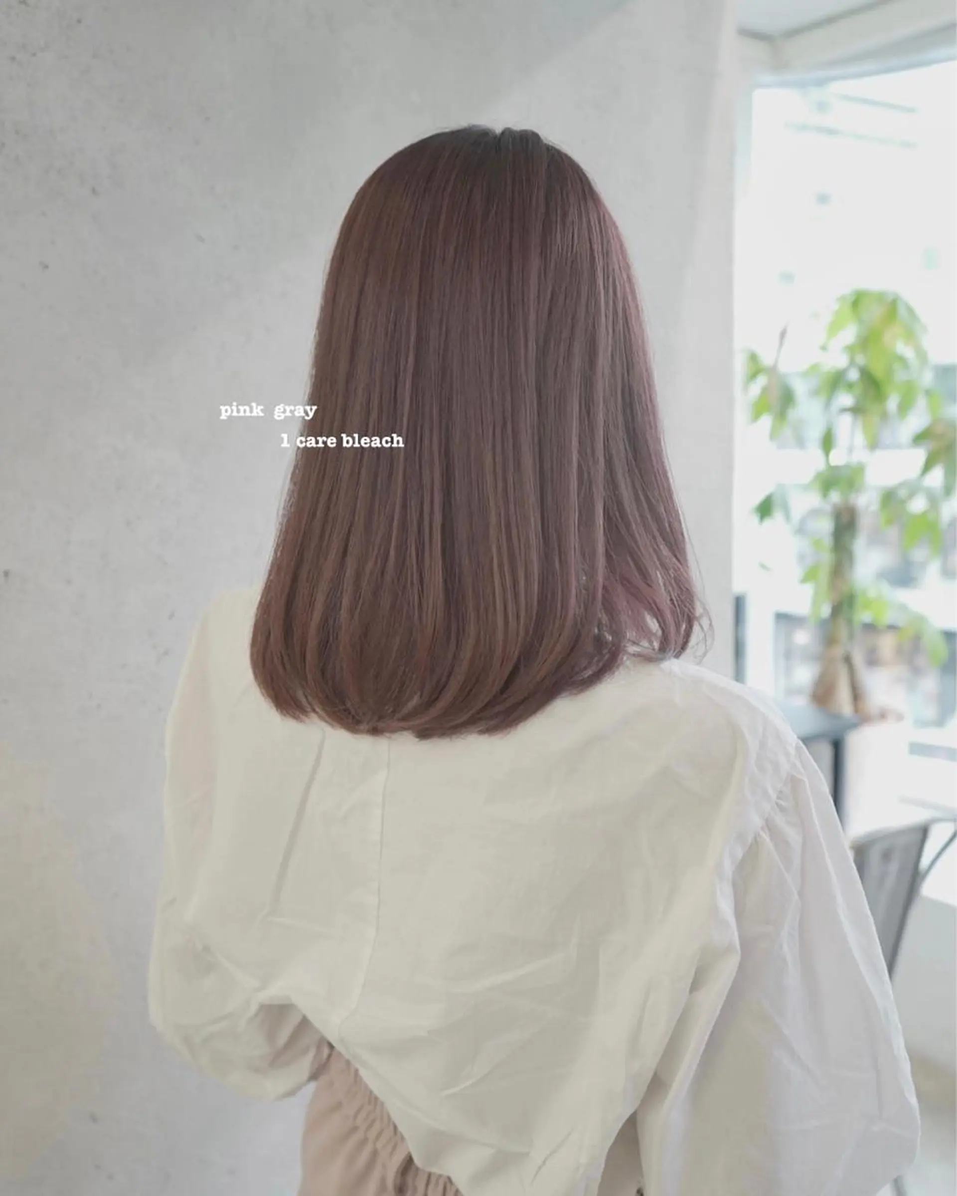 ミディアム カラー ベージュカラー ブリーチ ケアブリーチ グレージュ ピンクカラー カット ヘアカラー トリートメント シェアサロン　salowin所属・✨ブリーチなし透明感 カラー🥇ユースケのヘアスタイル
